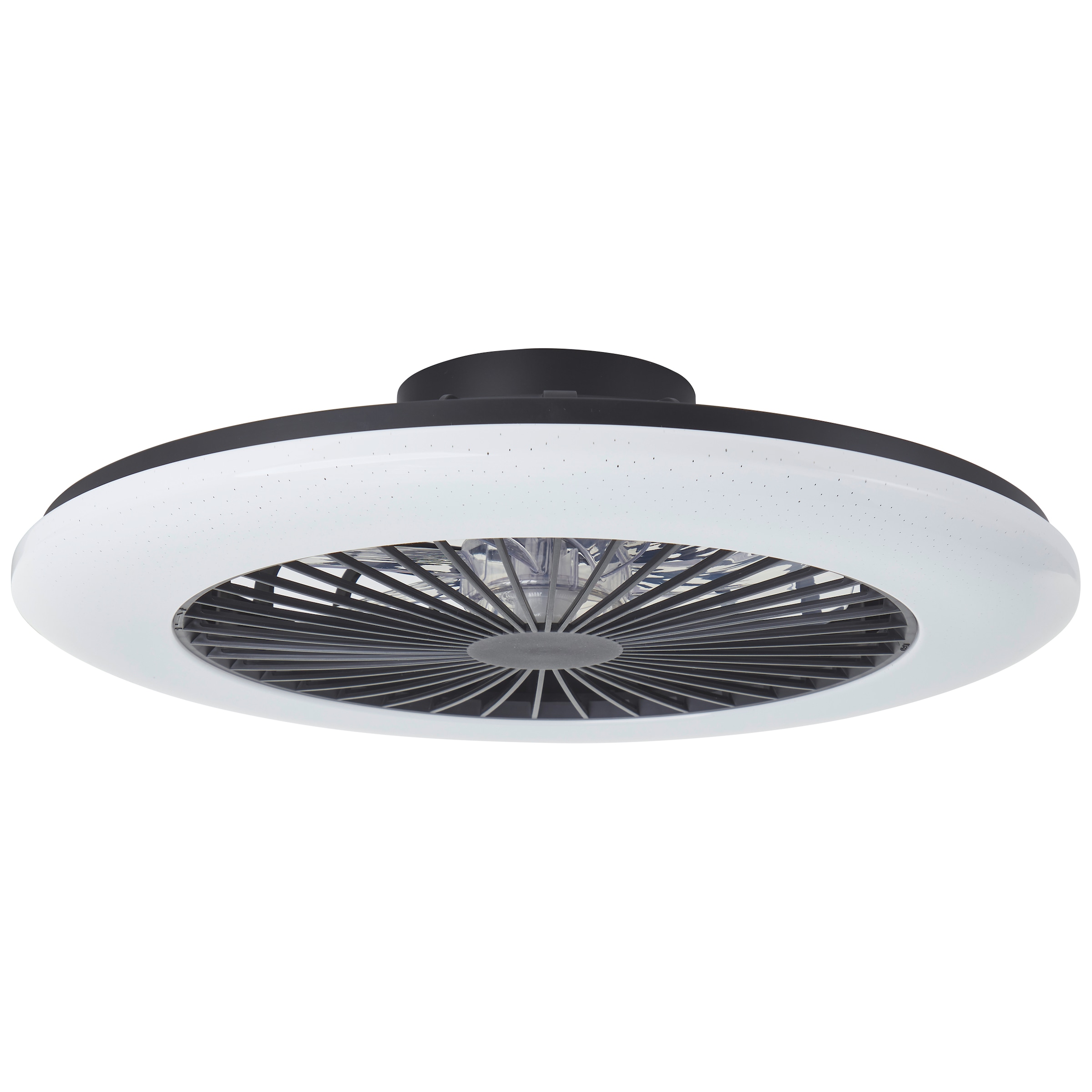 Brilliant LED Deckenleuchte »Salerno« LED-Modul 1 Stk. RGB | warmweiß - kaltweiß 58 cm mit Ventilator, 6800 lm, dimmbar, RGB, CCT