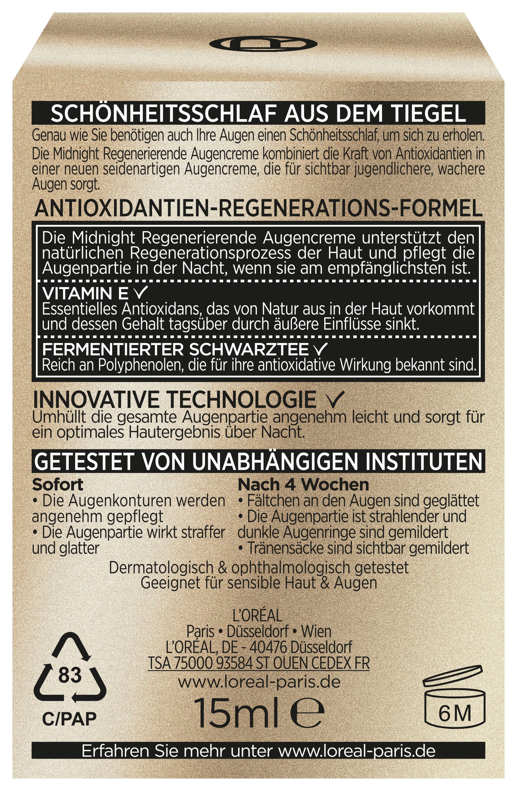 L'ORÉAL PARIS Augenserum »Age Perfect Zell-Renaissance«, mit optimal angepasster Formel für die Nacht
