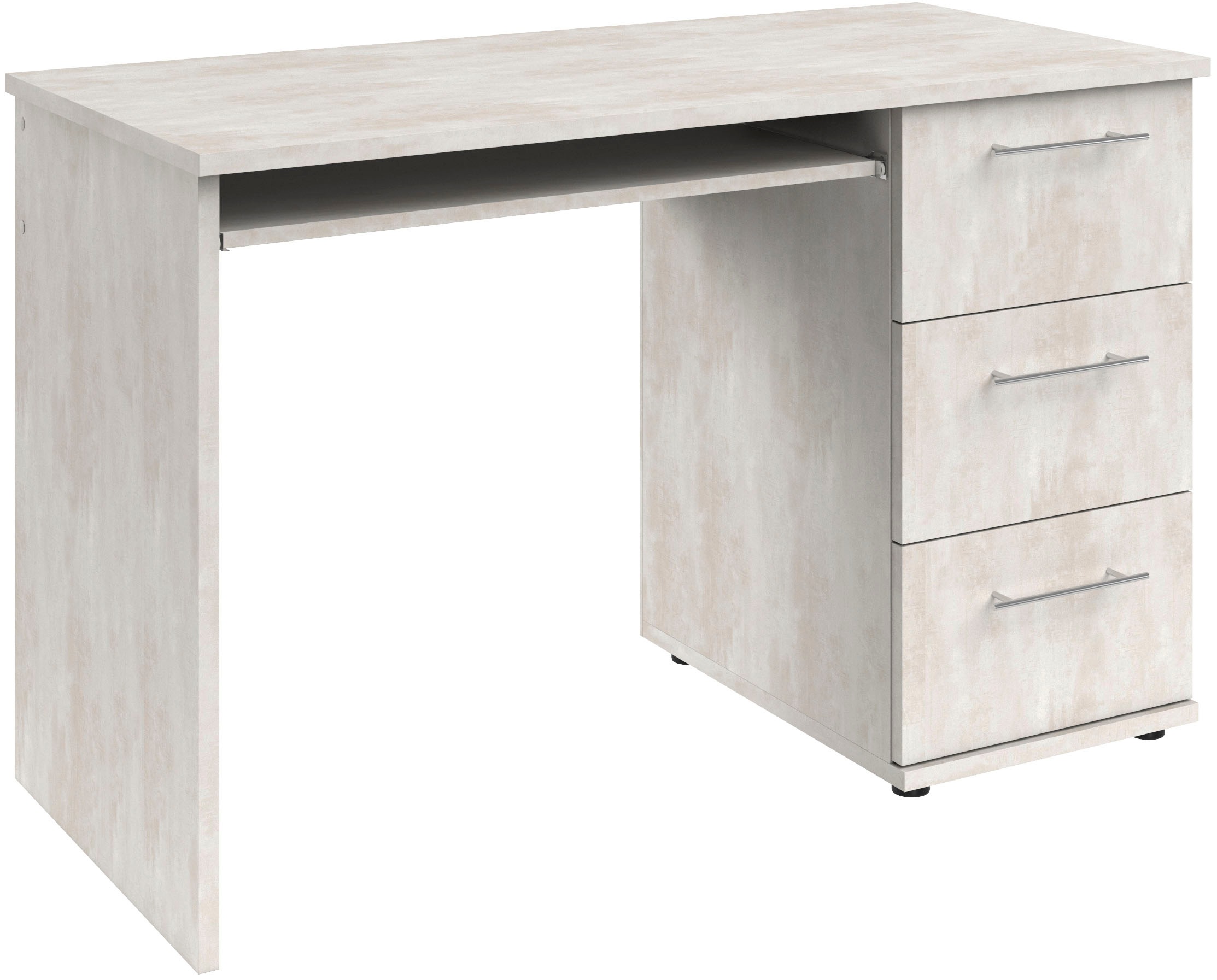 VOGL Möbelfabrik Schreibtisch »Tobi, optional mit Tastaturauszug,«, mit 3 Schubkästen, Breite 115 cm, Made in Germany
