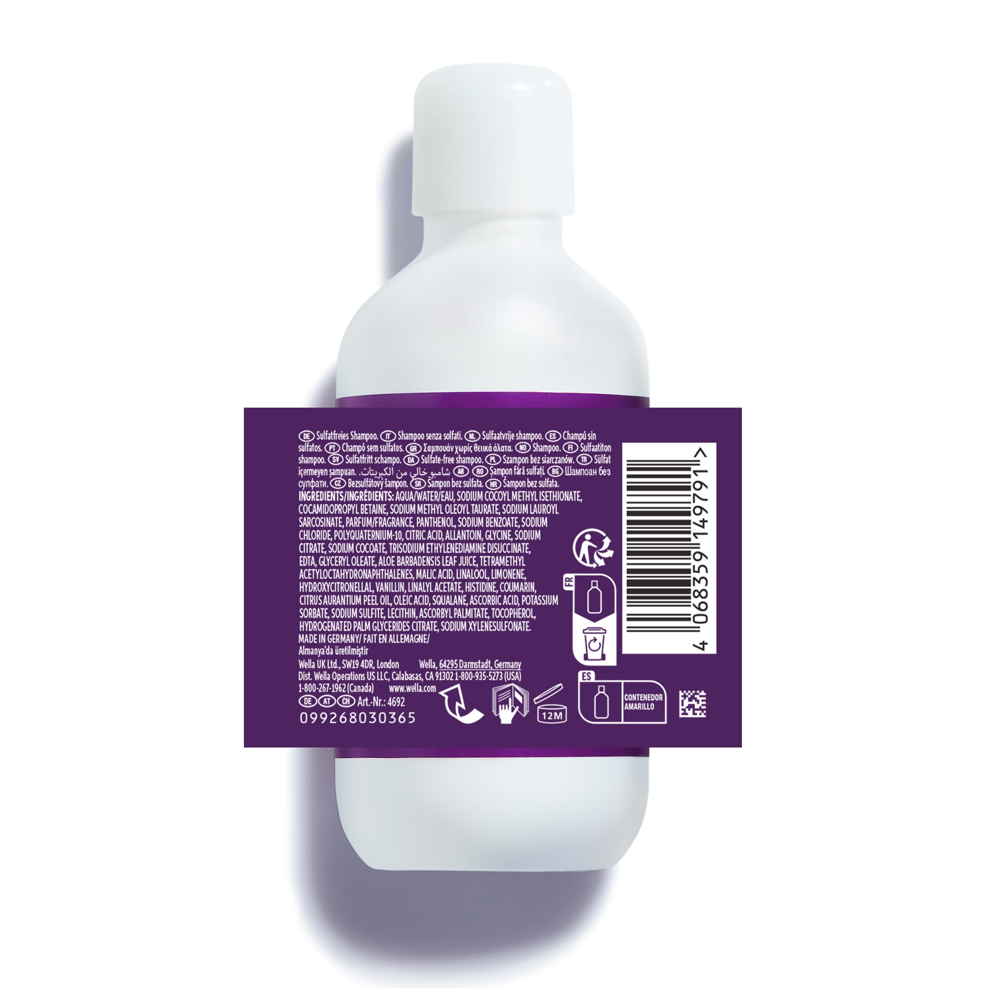 Wella Professionals Haarshampoo »Ultimate Color Sulfatreies Shampoo« für coloriertes Haar, sulfatfrei