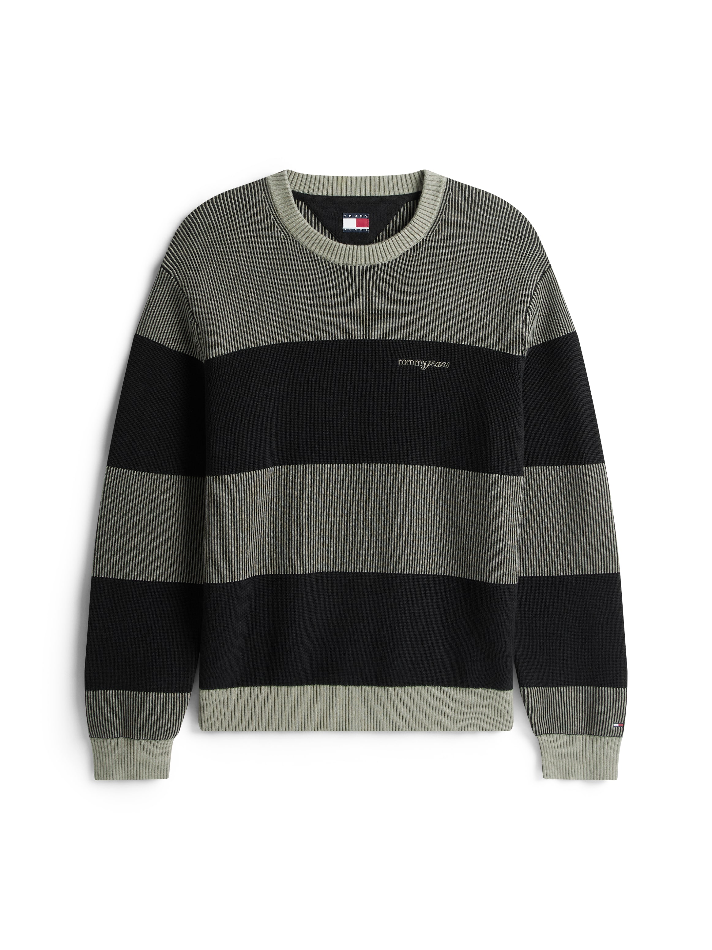 Tommy Jeans Sweatshirt »SCRIPT SWEAT«, Regular fit mit Rundhalsausschnitt
