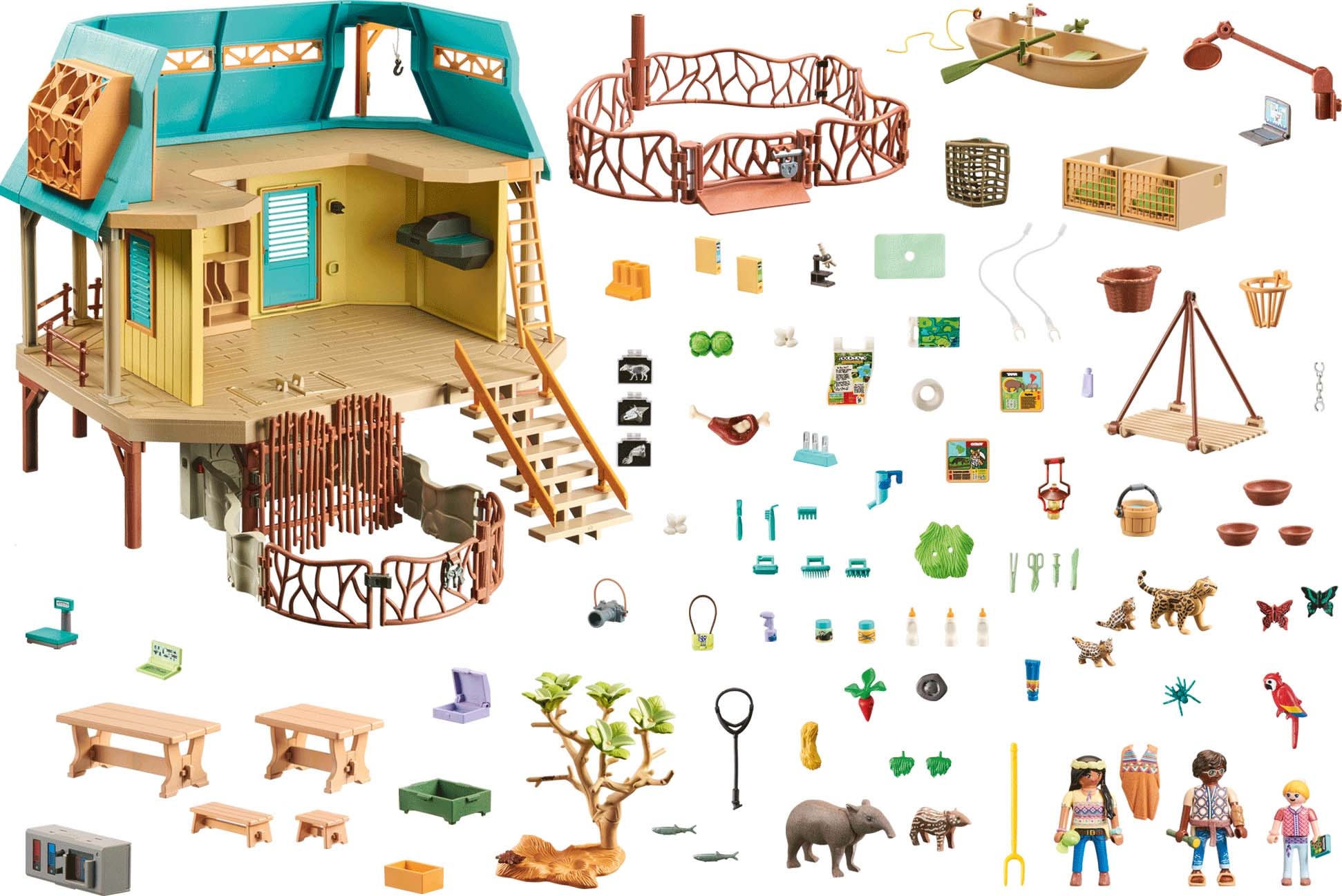 Playmobil® Konstruktions-Spielset »Wiltopia - Tierpflegestation (71007), Wiltopia«, (347 St.), teilweise aus recyceltem Material; Made in Europe