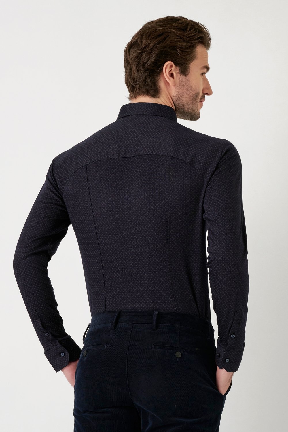 DESOTO Langarmhemd »Jerseyhemd Casual Kent«