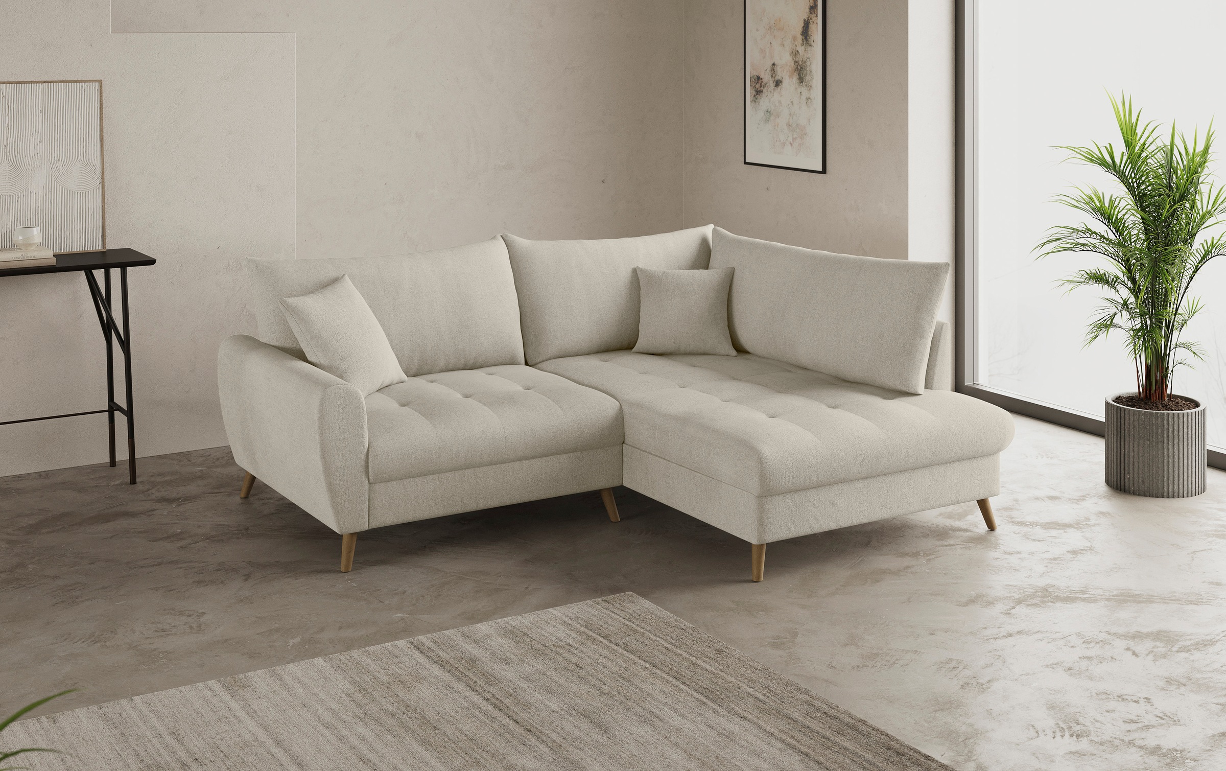 Mr. Couch Ecksofa »Blackburn II, L-Form«, Mit Kaltschaumpolsterung bis 140 kg belastbar