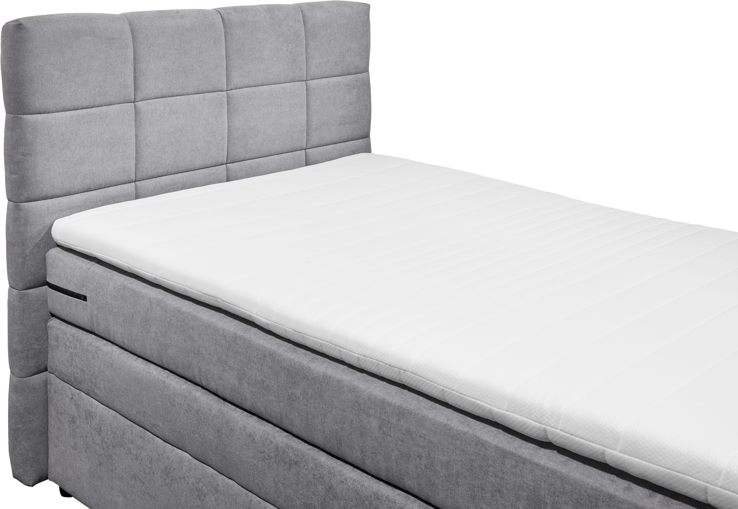 ED EXCITING DESIGN Boxspringbett »Tacoma«, inkl. Bettkasten und Topper