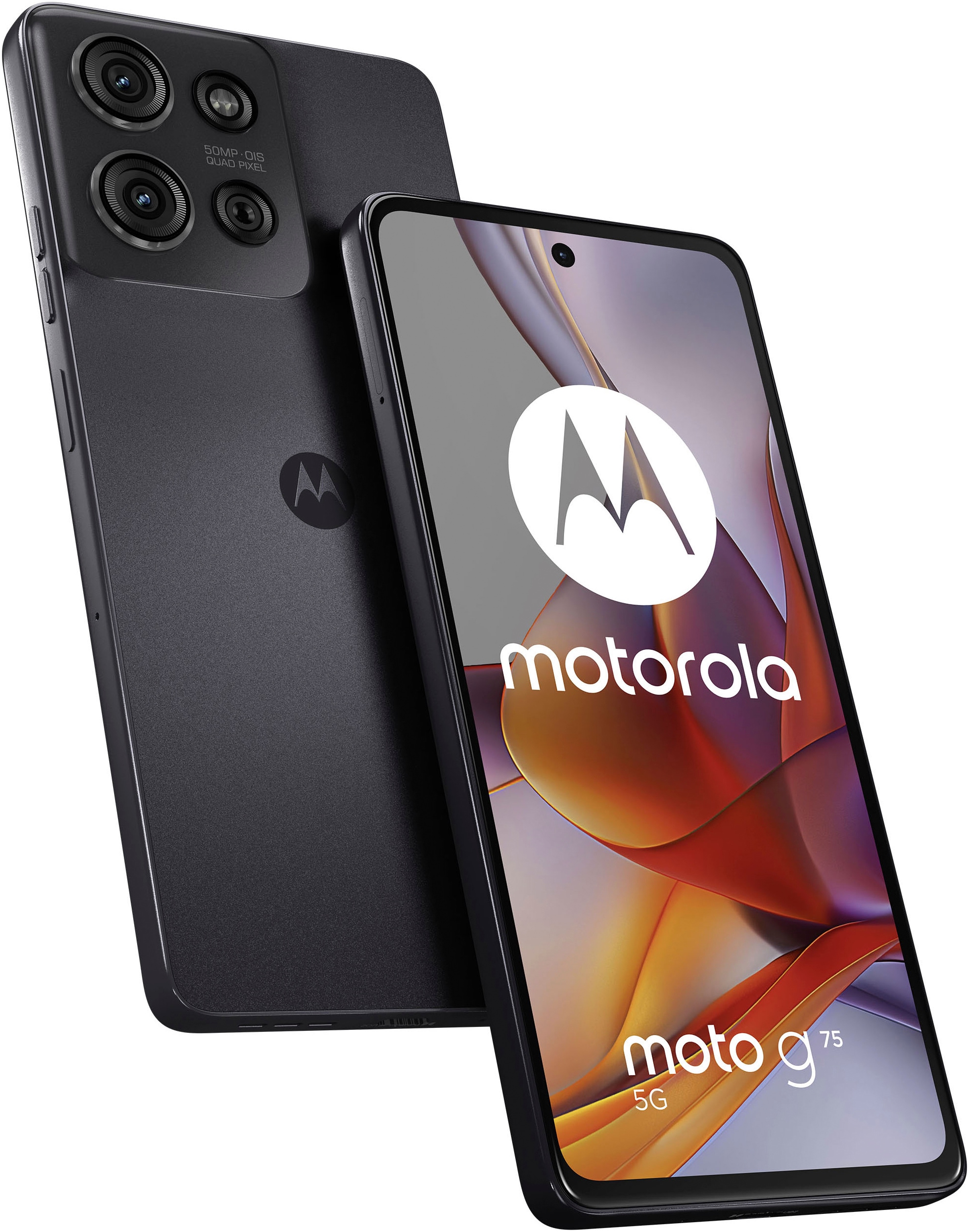 Smartphone »moto g75 256GB«, Charcoal Gray, 256 GB Speicherplatz