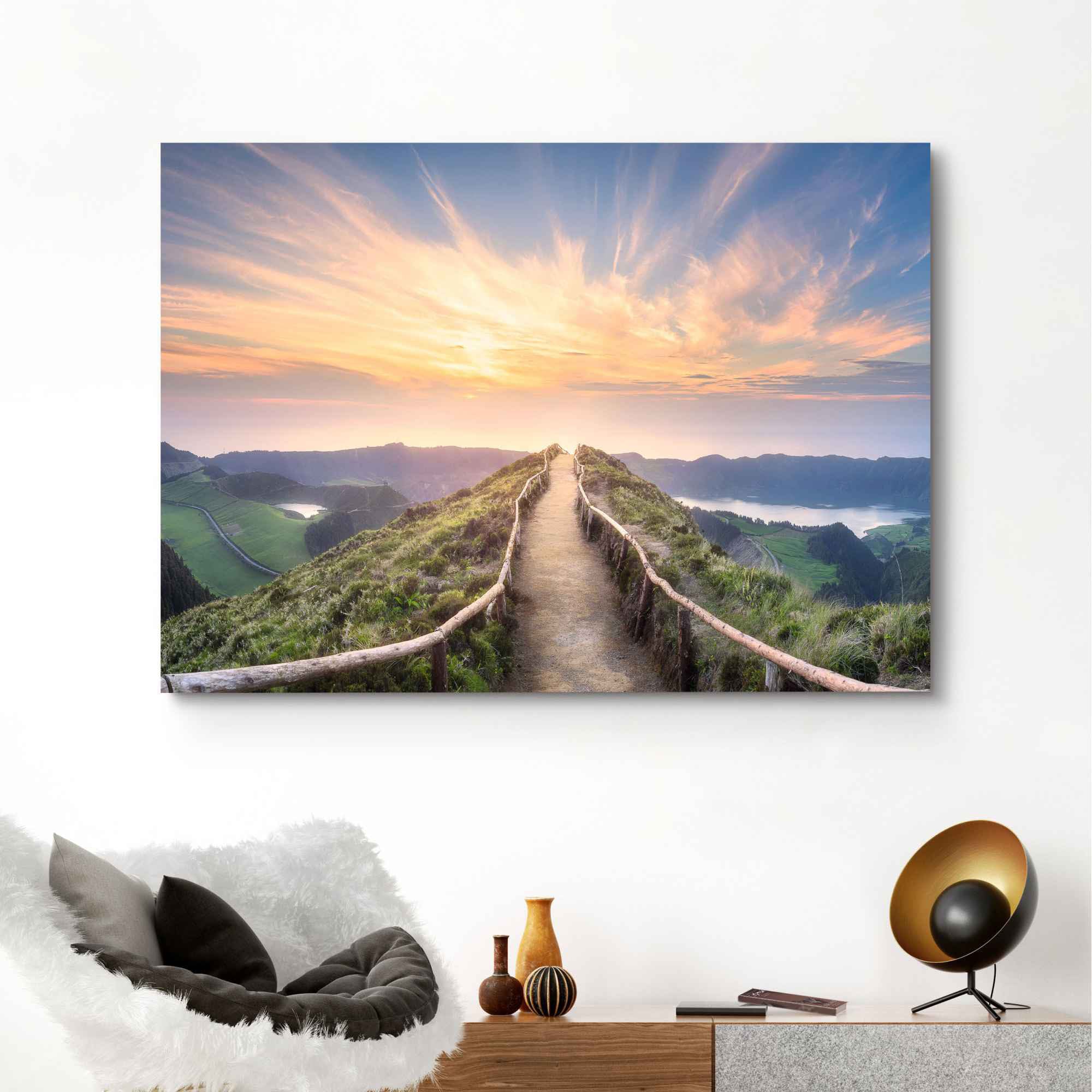Reinders! Wandbild »Morgenröte Berge (1 Sonnenaufgang - auf - kaufen Rechnung Natur«, St.)