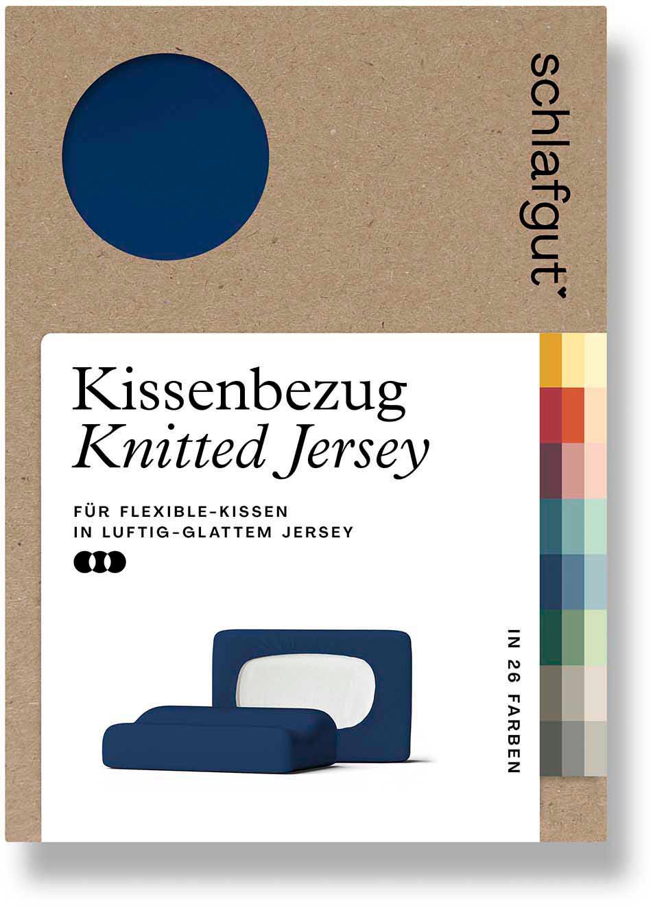 Schlafgut Kissenbezug »Pure flexibler Kissenbezug für Nackenstützkissen«, (1 St.), Bio-Baumwolle mit Elasthan, mit Gummizug, bügelfrei