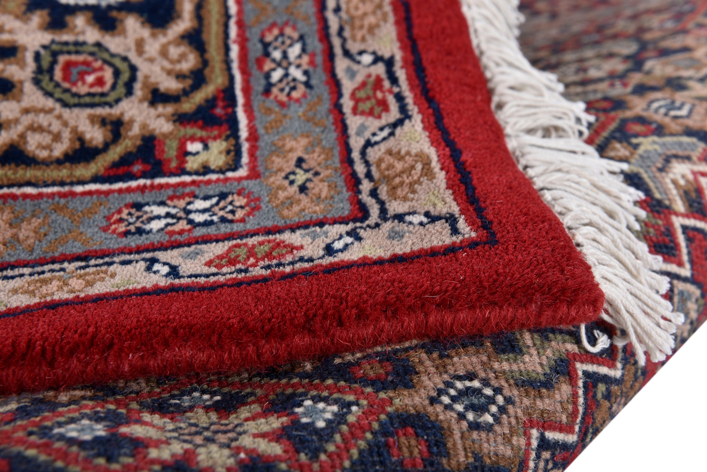 my home Orientteppich »BB Oriental«, rechteckig, 12 mm Höhe, reine Wolle, handgeknüpft, orientalisches Design, mit Fransen