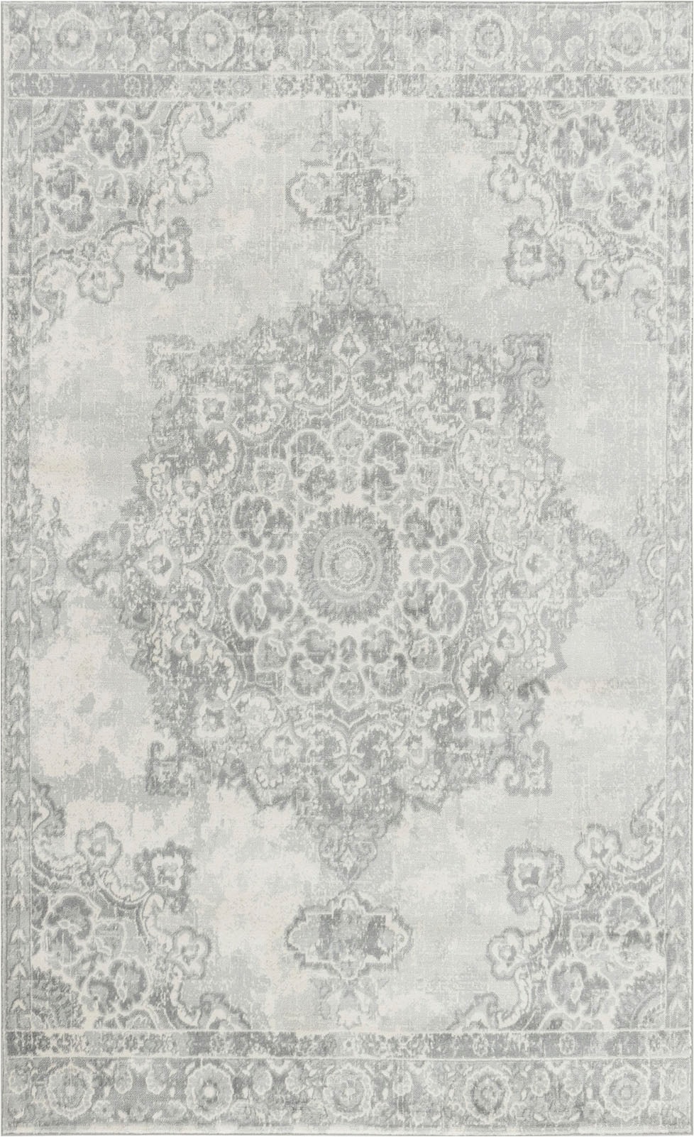 Livabliss Teppich »CORO« rechteckig 11 mm Höhe Boho Kurzflor Orientteppich, Wohnzimmer, Schlafzimmer, Grau