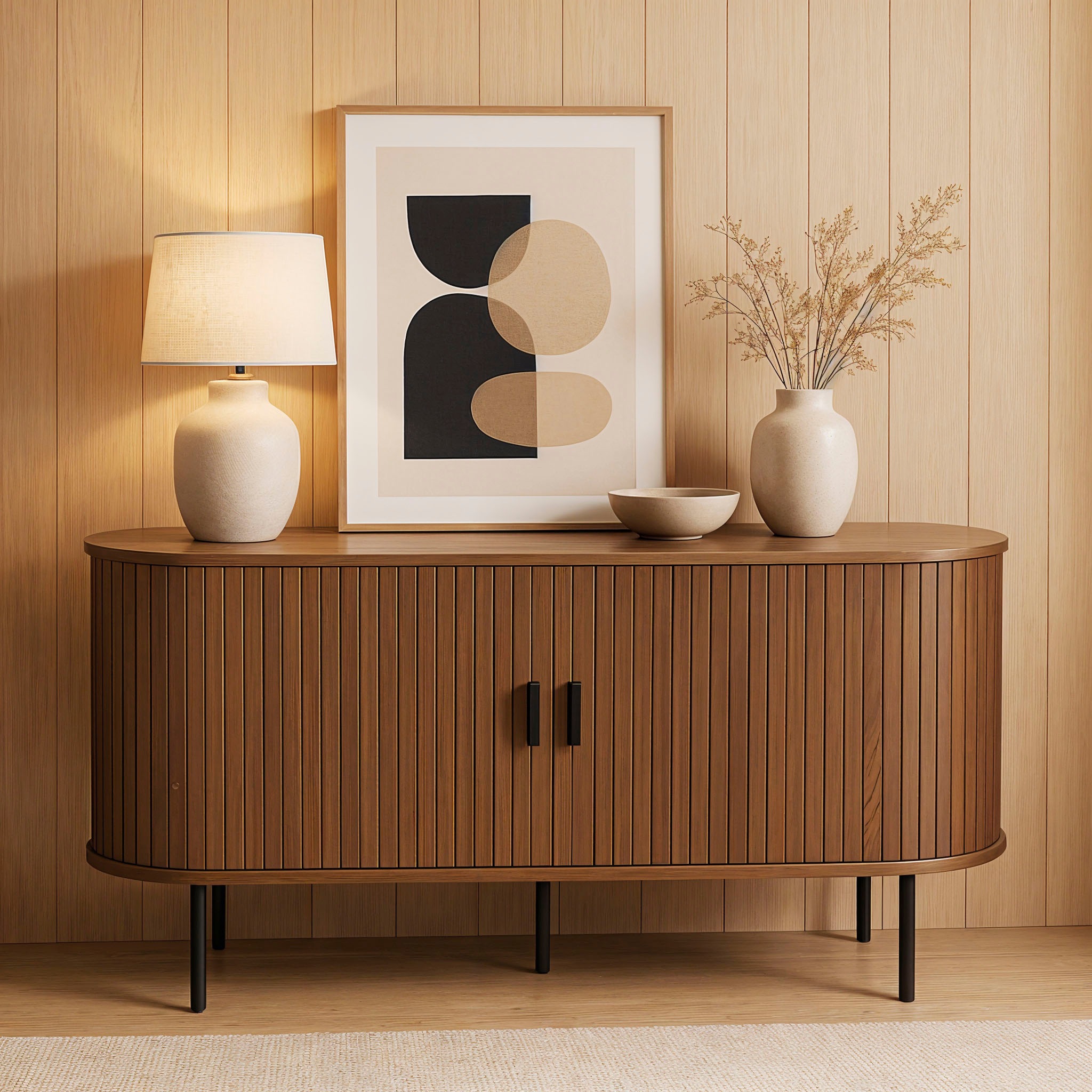 Möbilia Sideboard 2 Schiebetüren