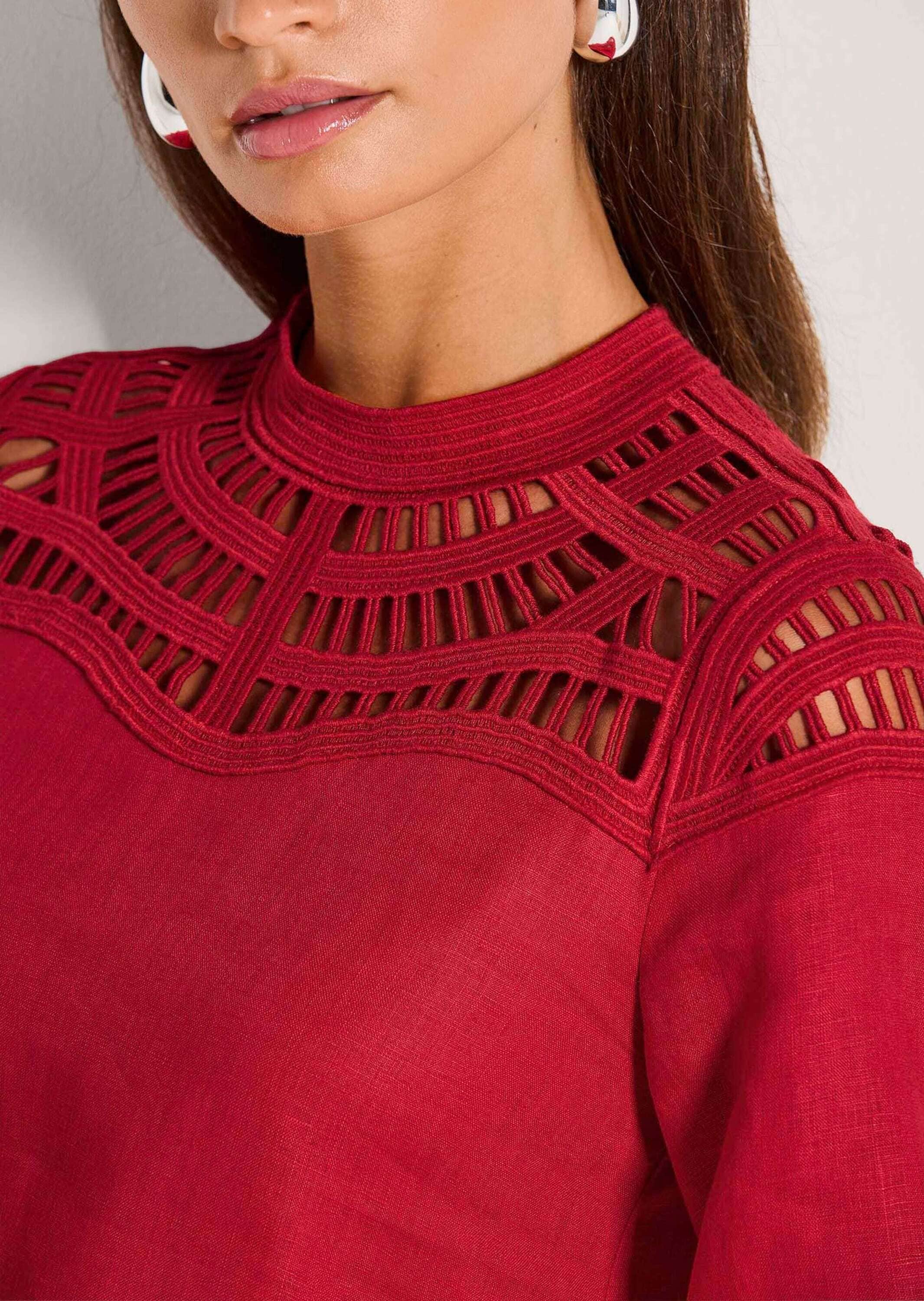 MADELEINE Sommerkleid »Spitzenkleid Sommerkleid aus Naturgarn und Spitze« Aufwendige Detailverarbeitung