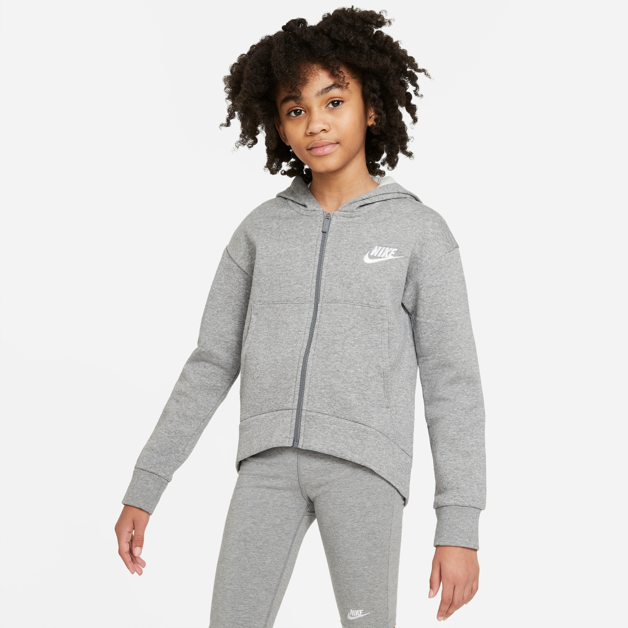 Nike Sportswear Kapuzensweatjacke »Club Fleece Big Kids' (Girls') Full-Zip Hoodie«