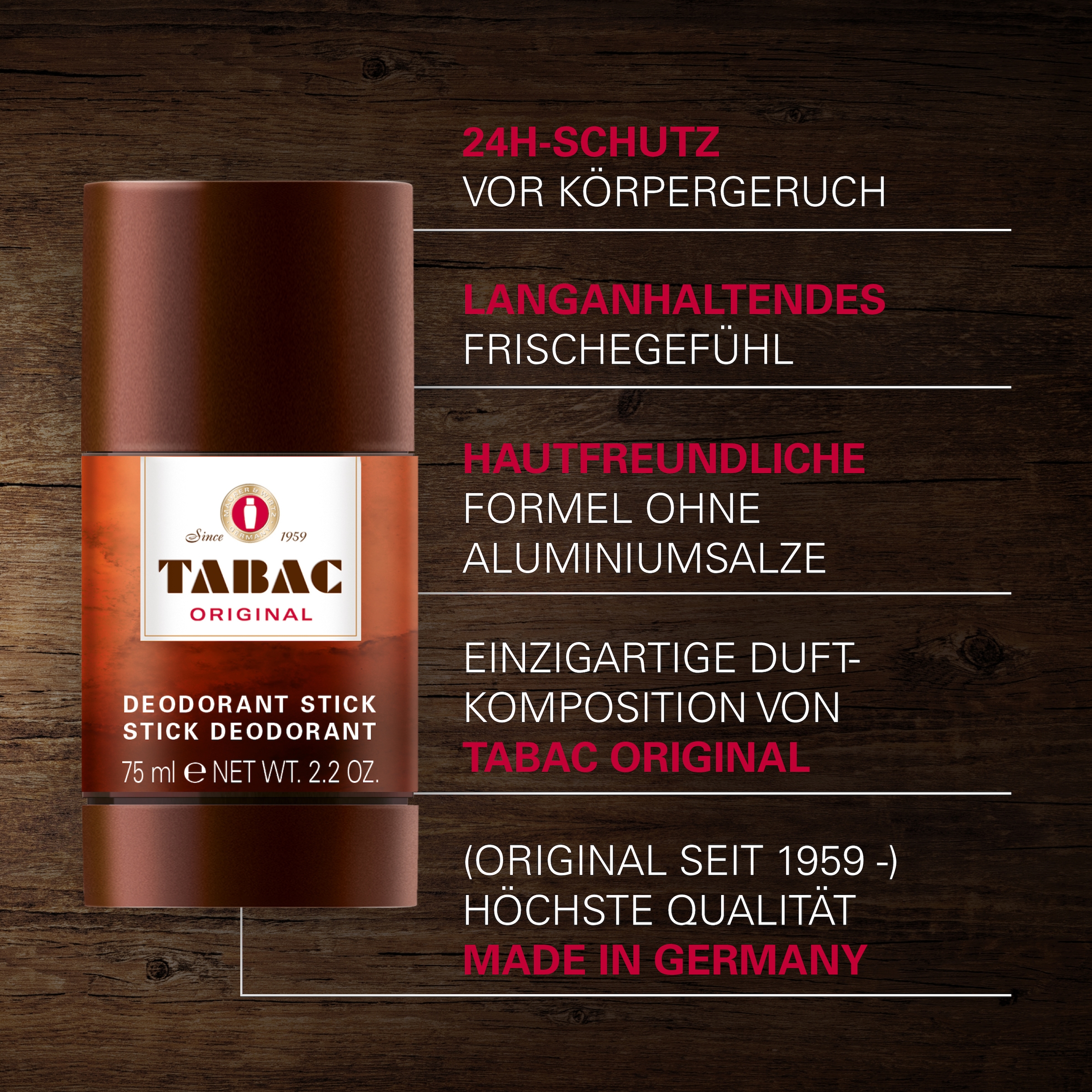 Tabac Original Deo-Set »DEODORANT STICK« mit maskulinem Touch