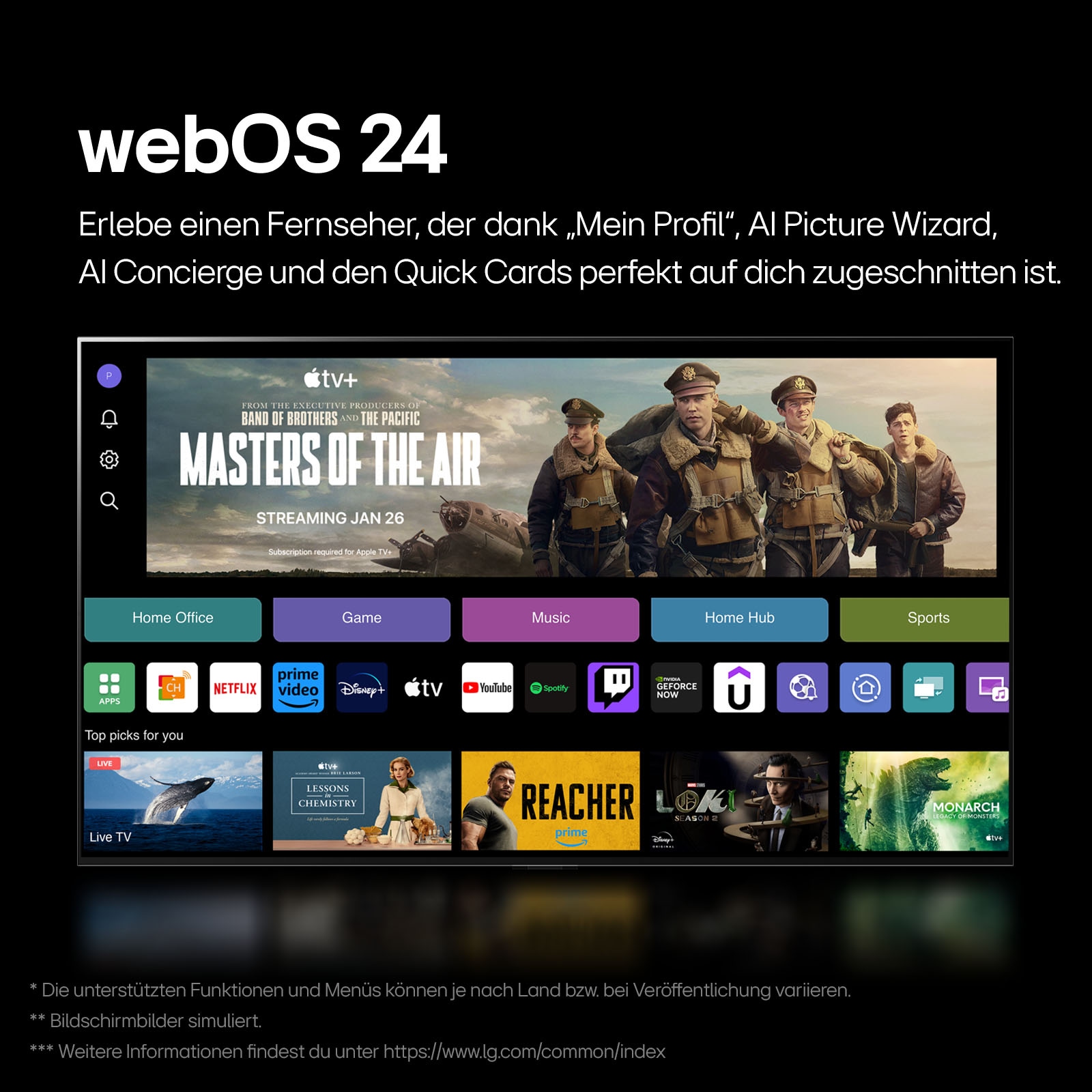 LG OLED-Fernseher »OLED83C47LA« 210 cm/83 Smart-TV