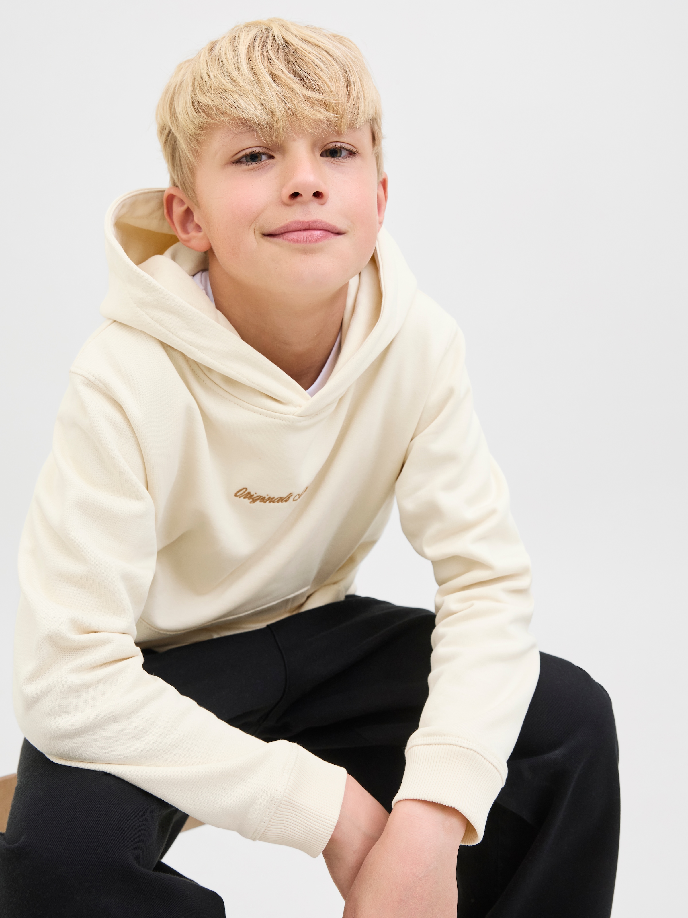 Jack & Jones Junior Kapuzensweatshirt »JORNORREBRO EMB SWEAT HOOD NOOS JNR«
