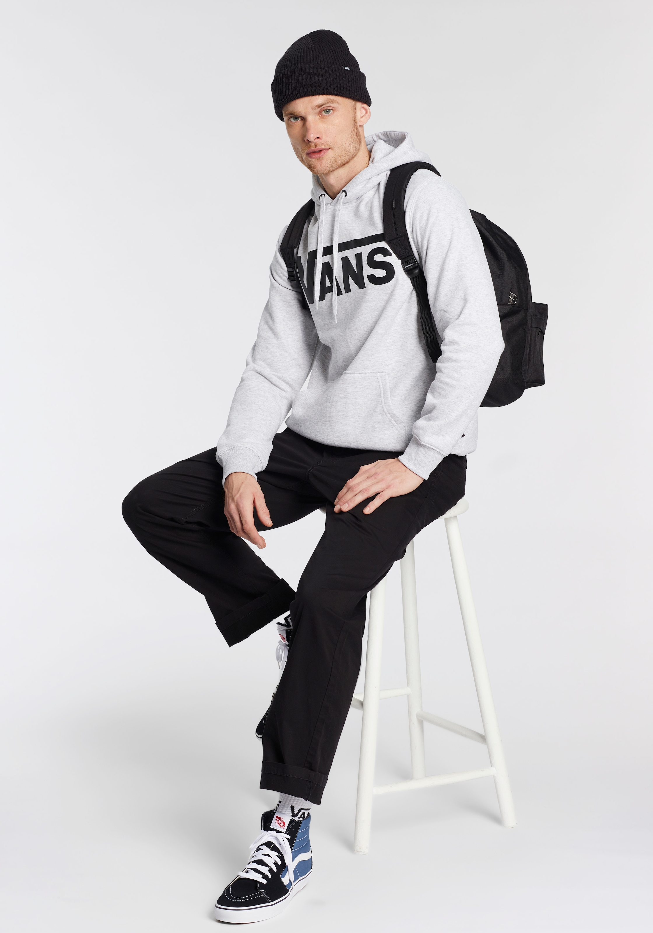 Vans Kapuzensweatshirt »VANS CLASSIC PULLOVER«, Hoodie, Kapuzenpullover mit großem Logoprint