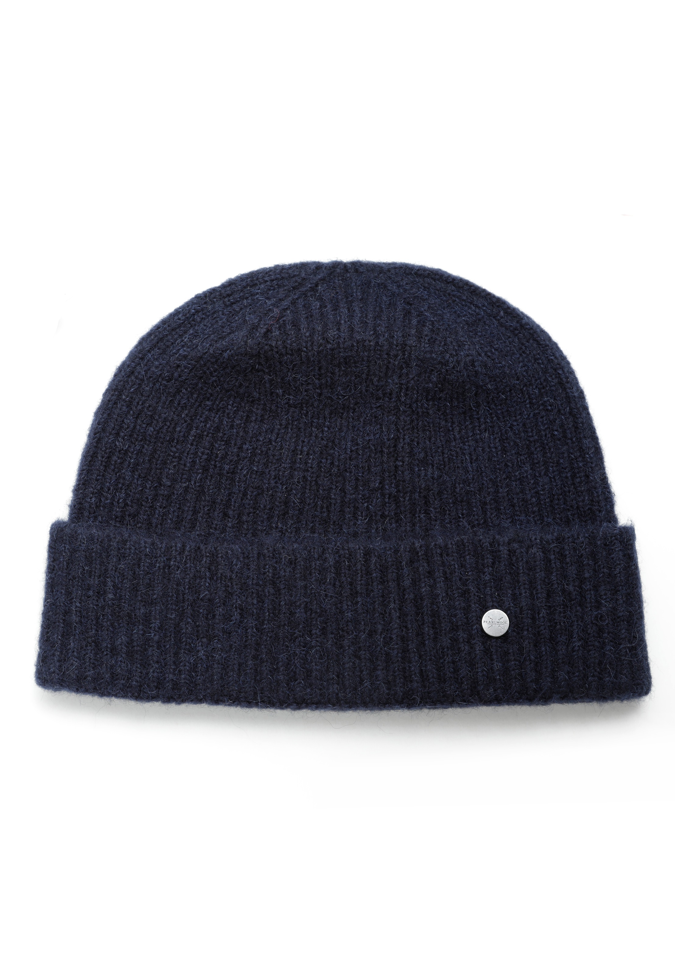 PEARLWOOD, Herren, Strickmütze »MATS« Feinripp, Wollanteil, breiter Umschlag, wärmend, nightblue, nightblue, Strickmütze von Pearlwood