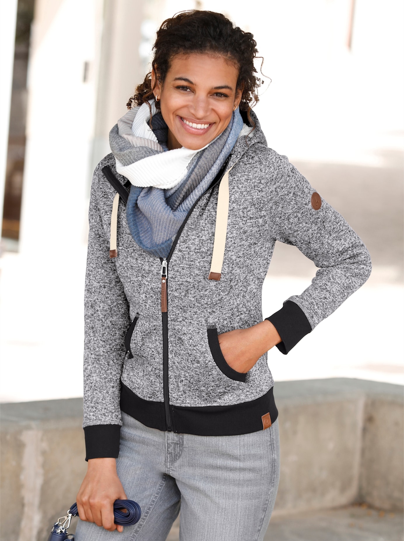 Casual Looks Strickfleecejacke