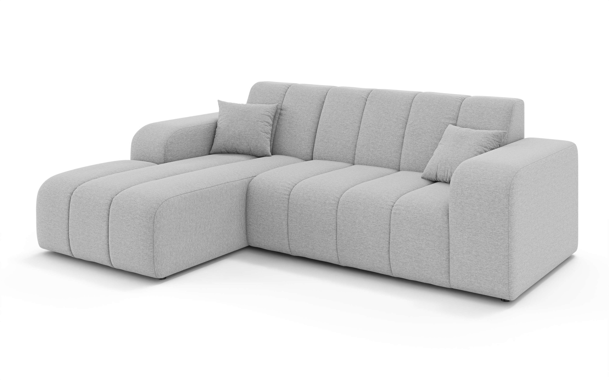 OTTO home Ecksofa »CASSY L-Form, Schlafsofa mit Bettkasten, Maße B/T/H: 245/165/88 cm« mit 2 Rückenkissen, Recamiere rechts oder links bestellbar