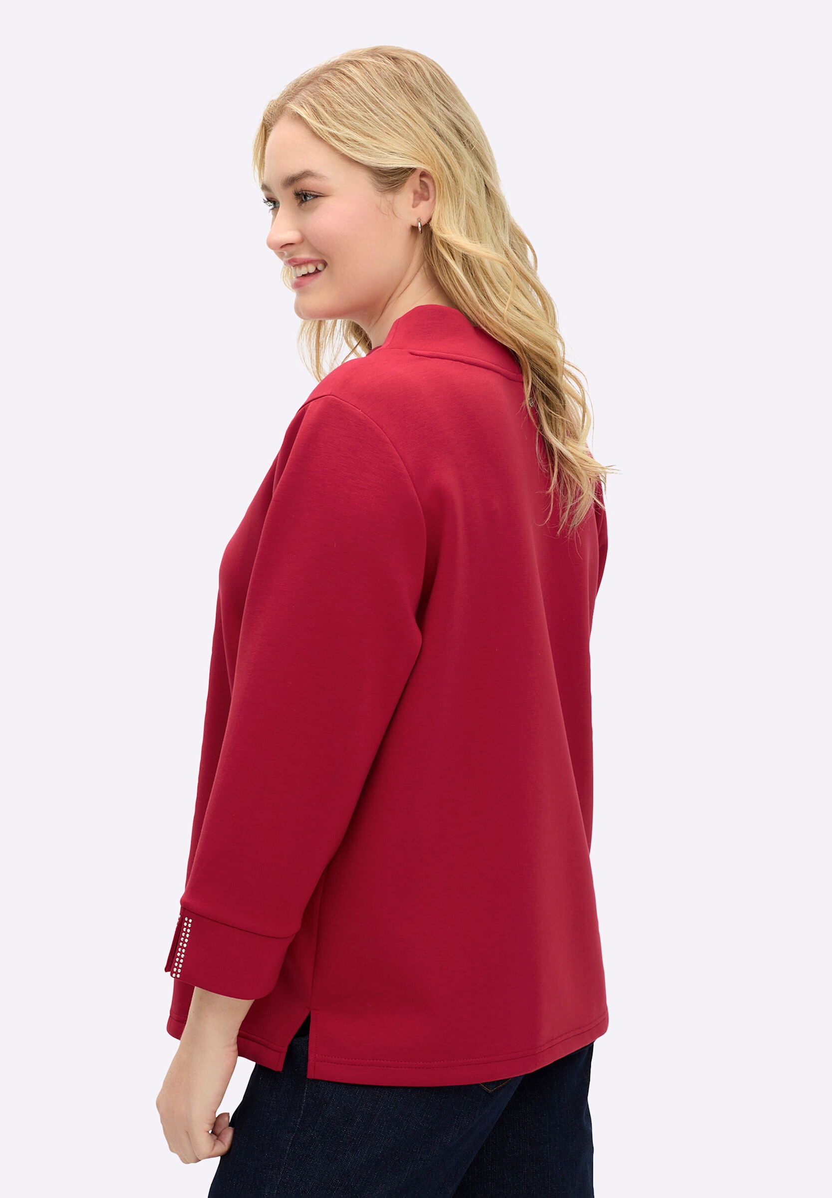 Sheego Sweatshirt »Sweatshirt Sweatshirt mit Glitzerdetails«
