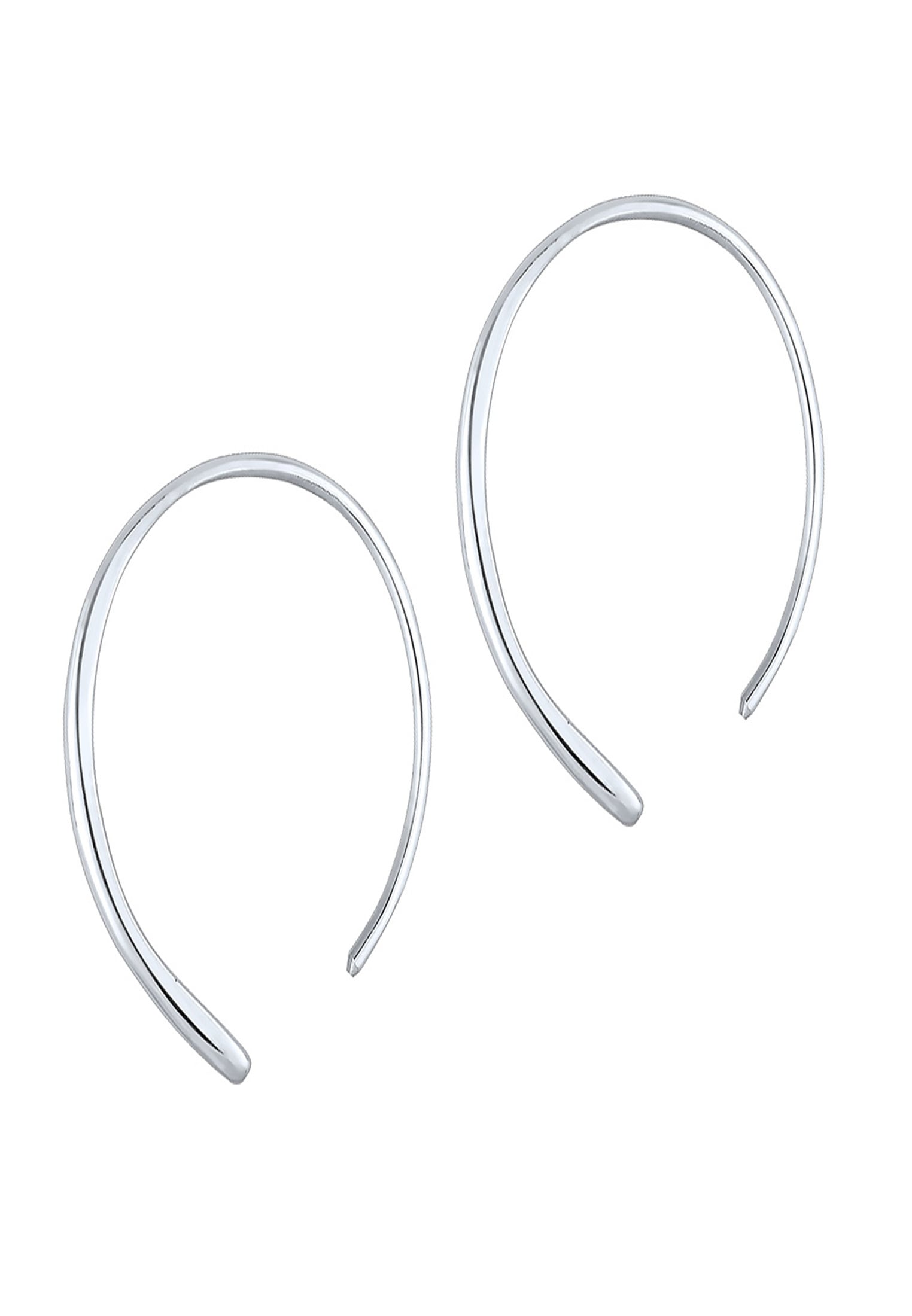 Elli Paar Creolen »Ohrringe Creole Geo Basic Trend 925 Silber«