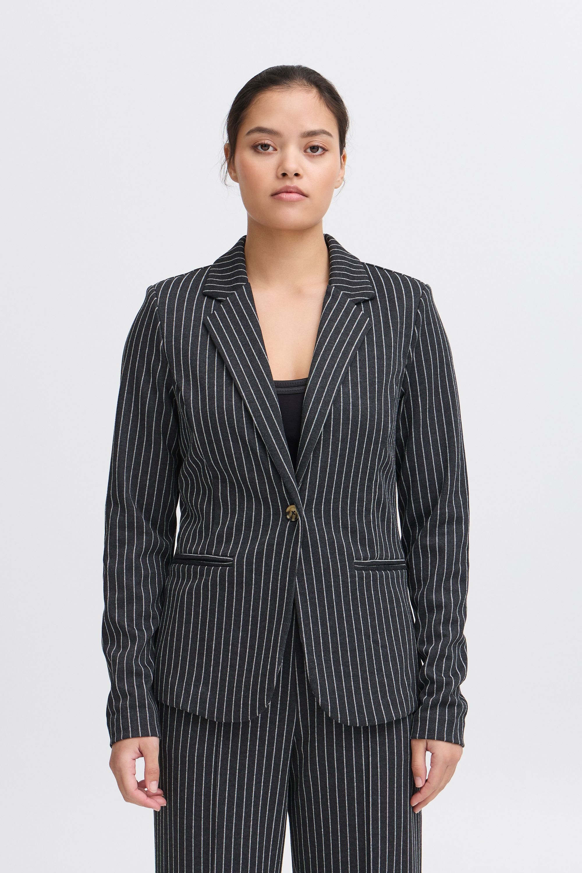 Ichi Kurzblazer »Kurzblazer IXKATE PINSTRIPED BL«