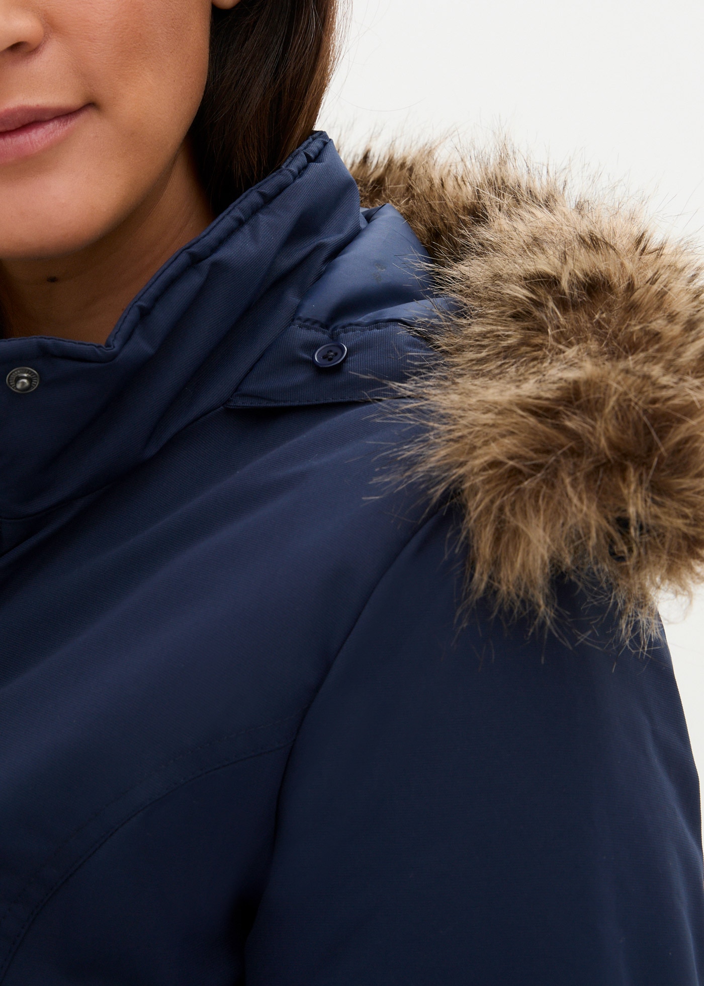 bonprix Umstandsjacke mit Kapuze mit elastischem Gummizug, seitlicher Erweiterung durch Reißverschlüsse