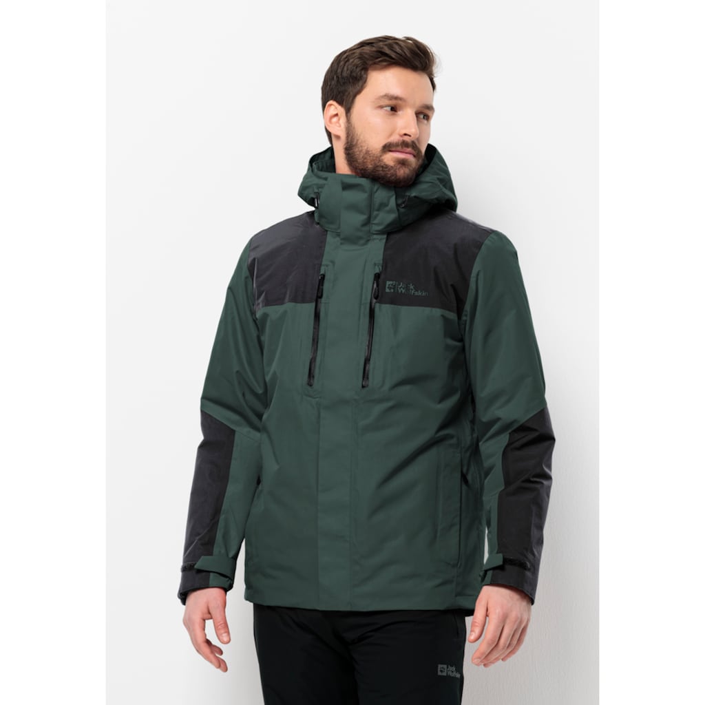 Jack Wolfskin 3-in-1-Funktionsjacke »JASPER 3IN1 JKT M«, (2 teilig), mit Kapuze