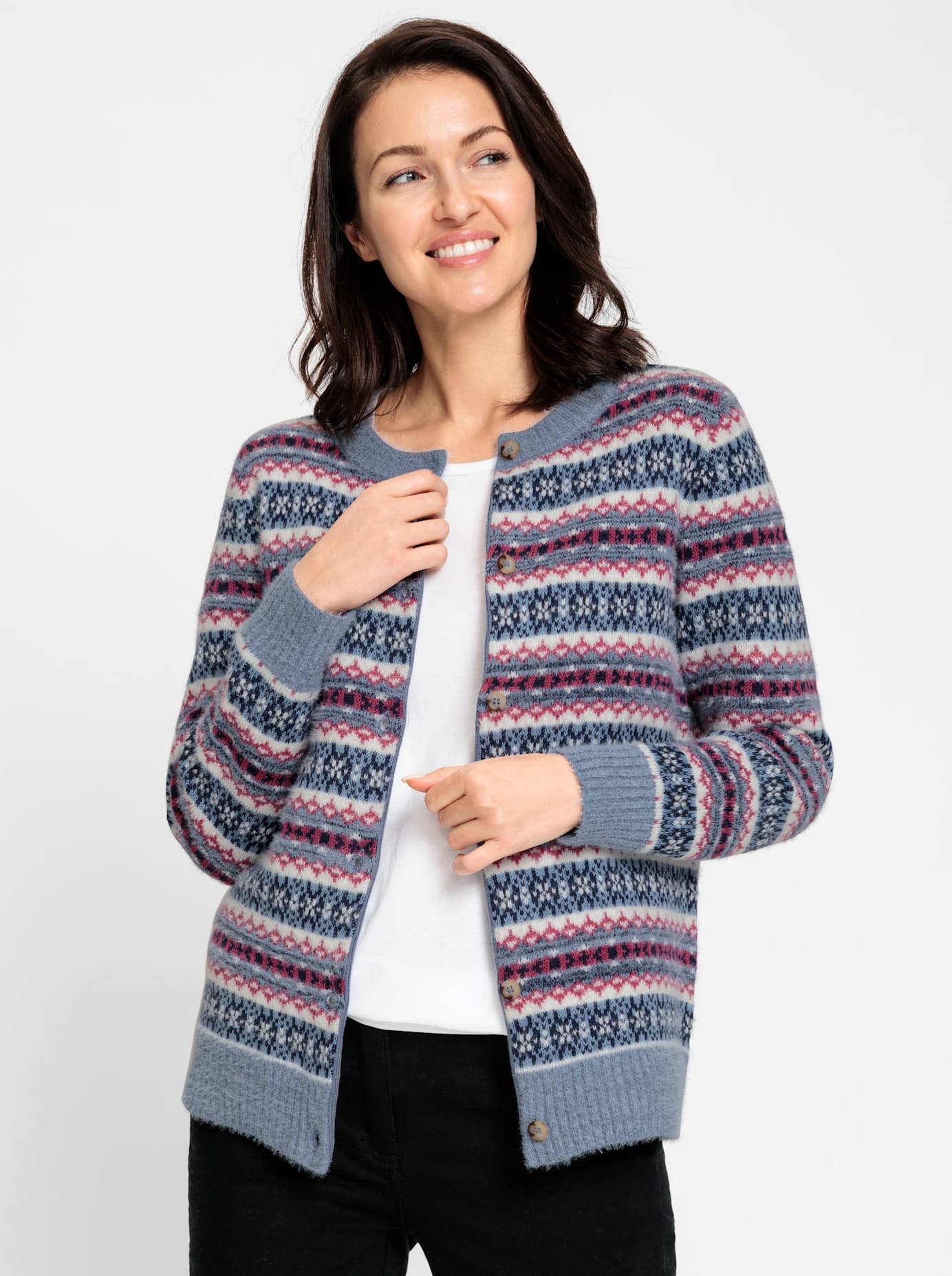 Inspirationen Jacquardstrickjacke