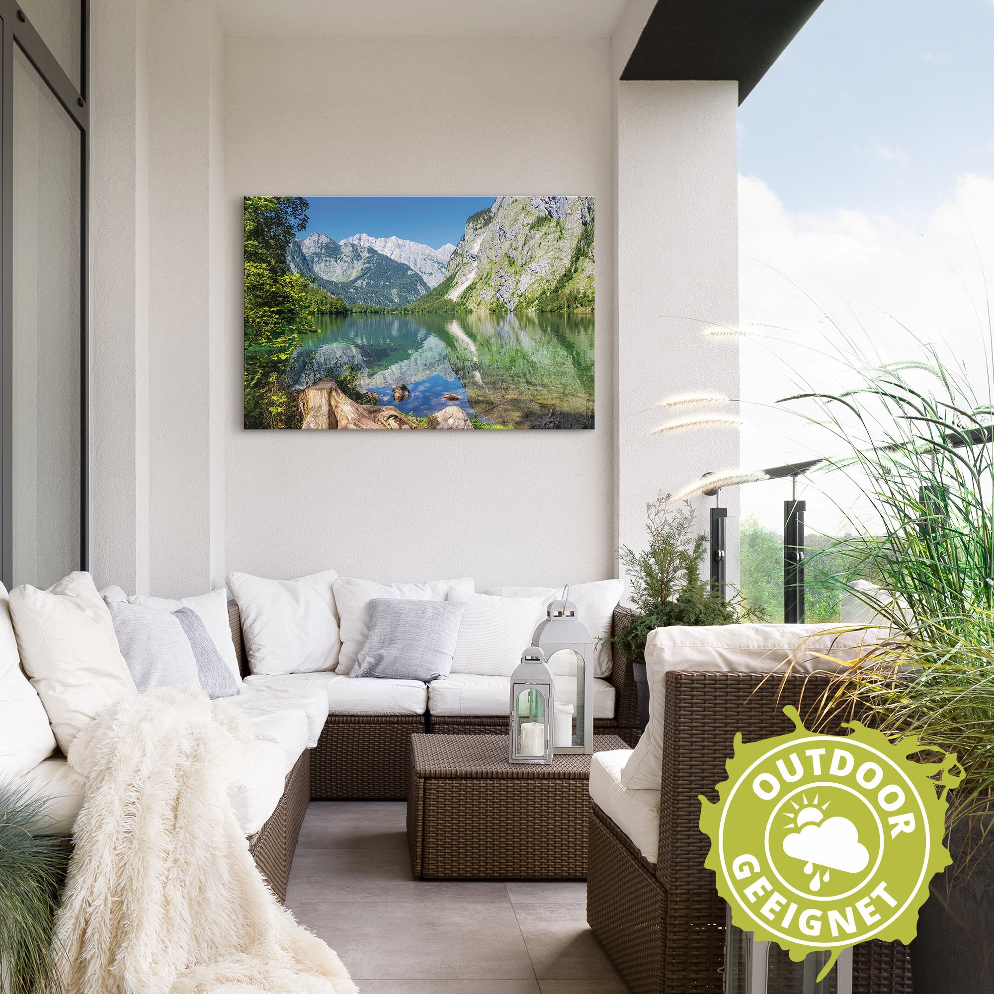 Artland Wandbild »Obersee Berchtesgadener Land in Bayern«, Berge & Alpenbilder, (1 St.), als Alubild, Outdoorbild, Wandaufkleber in verschied. Größen