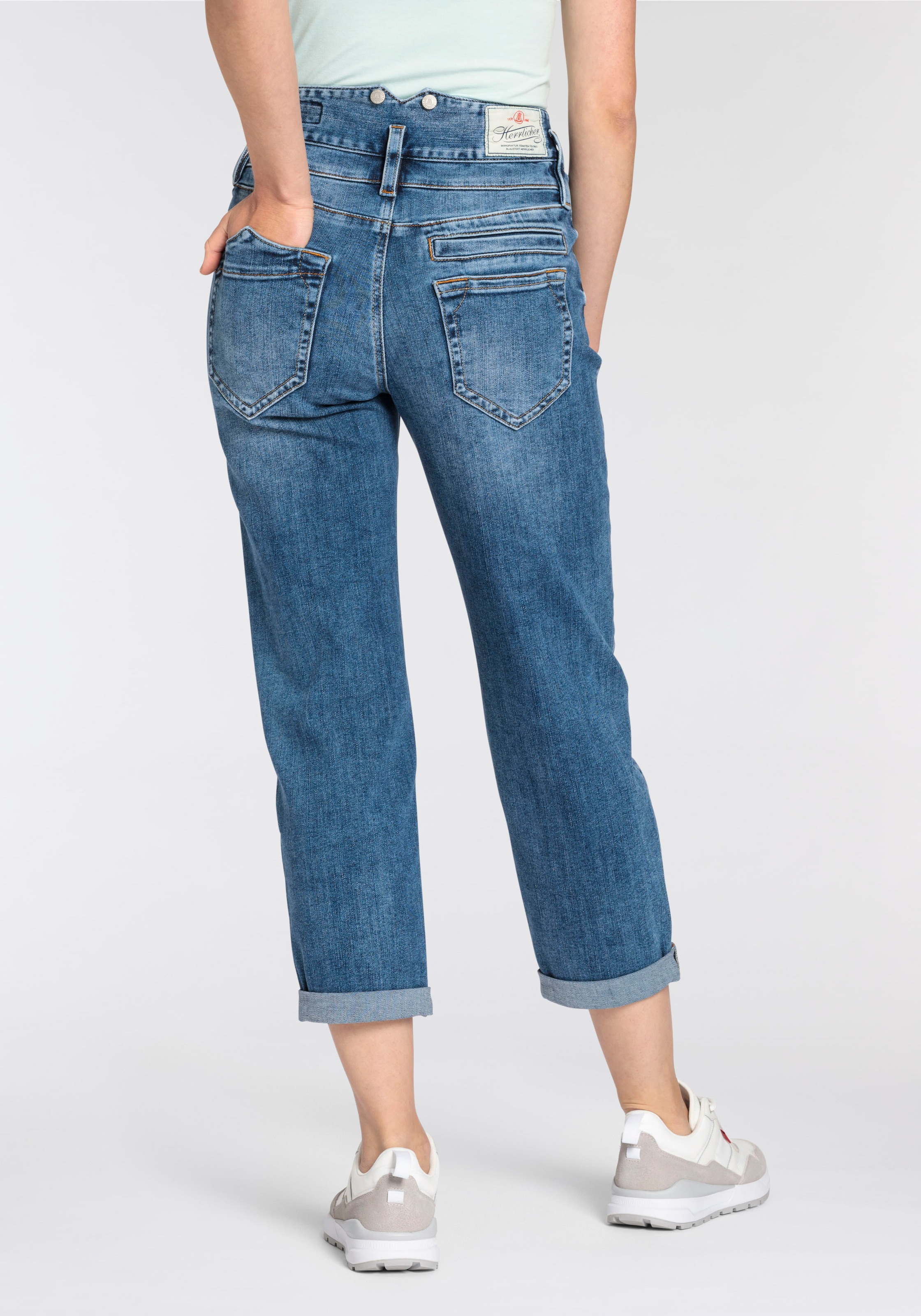 Herrlicher High-waist-Jeans »Pitch HI Tap Denim Light«