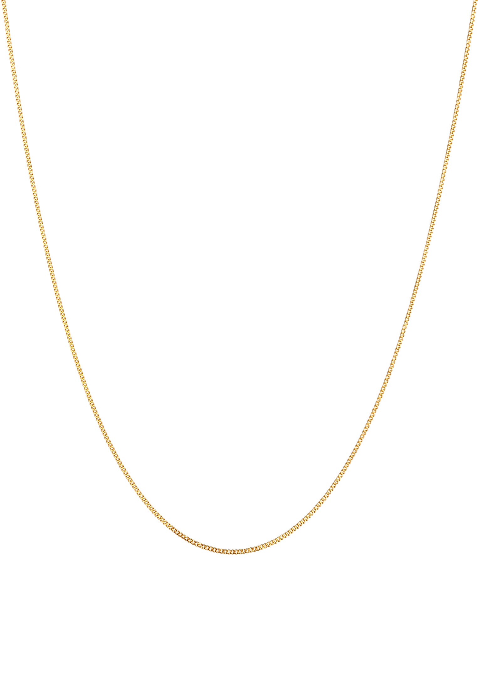 Elli Premium Kette ohne Anhänger »Halskette Panzkette Basic Klassik 585er Gelbgold«