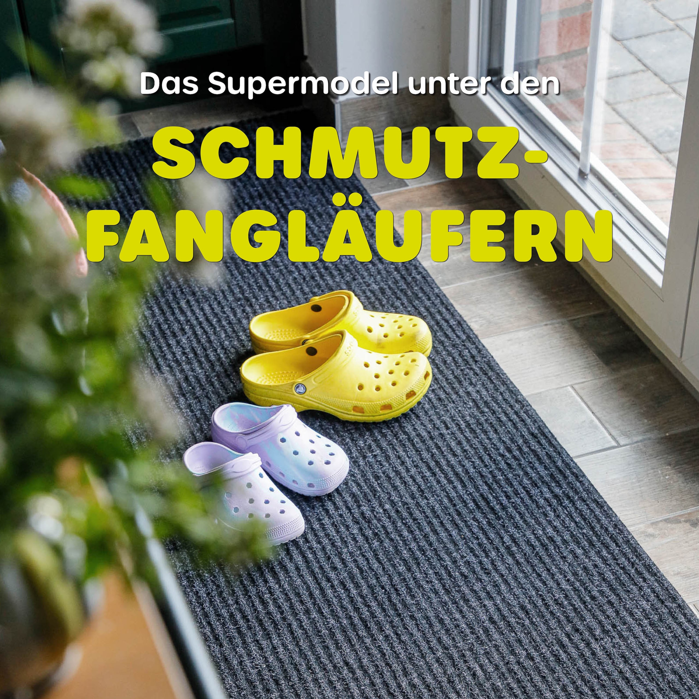 Wecon home Teppich »Buhai« rechteckig 3 mm Höhe ultraflacher Schmutzfangläufer, rutschfest, waschbar, wetterfest