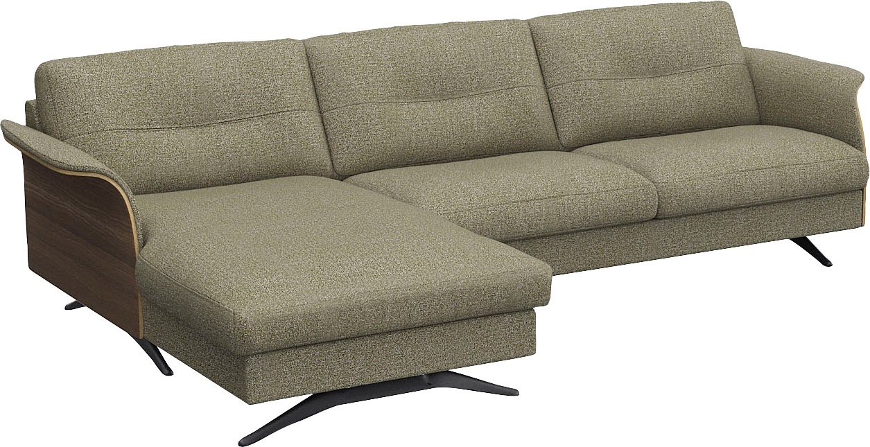 FLEXLUX Ecksofa »Glow, super bequem durch hochwertigem Sitzaufbau mit Federkern, L-Form« Modernes skandinavisches Design