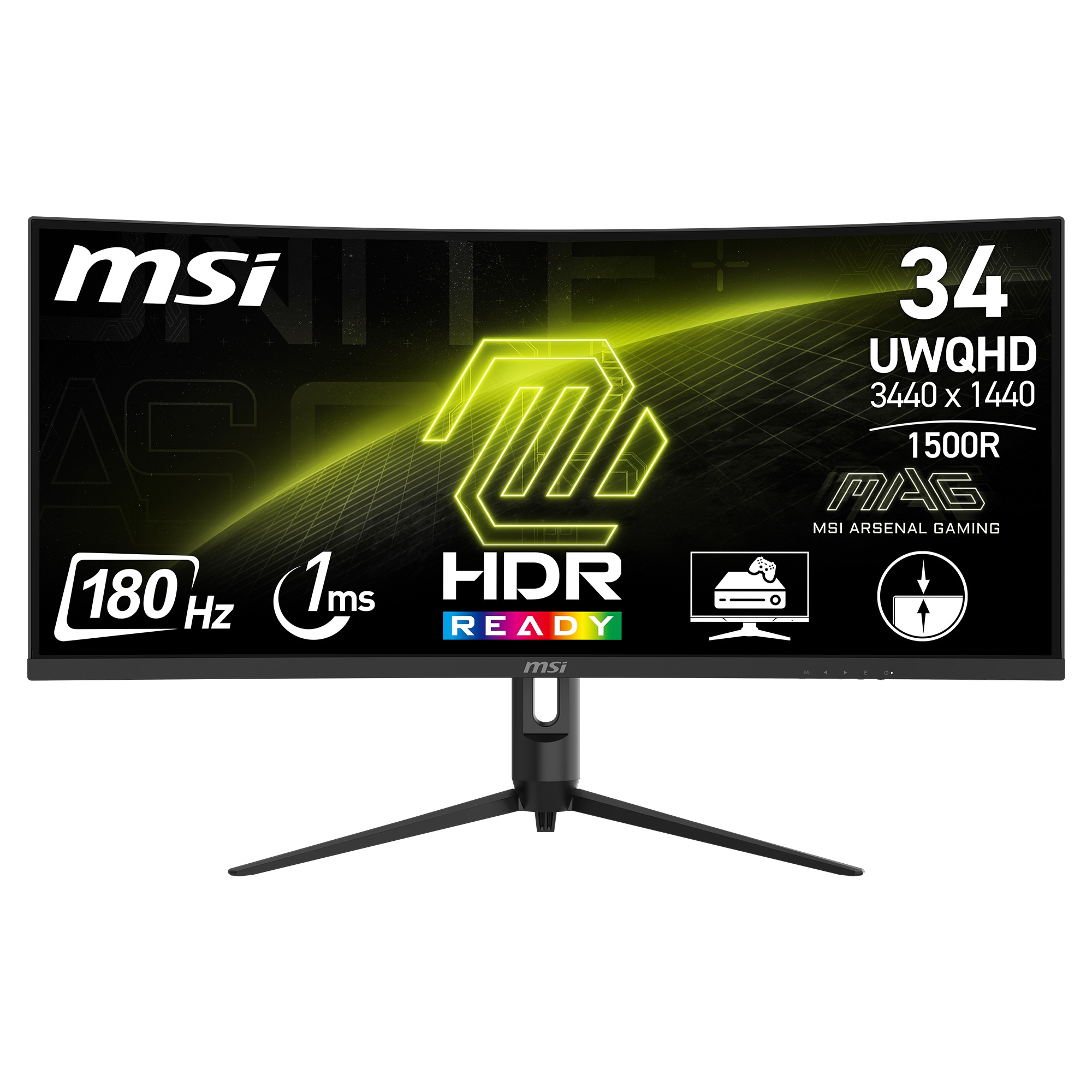 Curved-Gaming-Monitor »MAG 342CQR E2«, 86 cm/34 Zoll, 3440 x 1440 px, UWQHD, 1 ms...