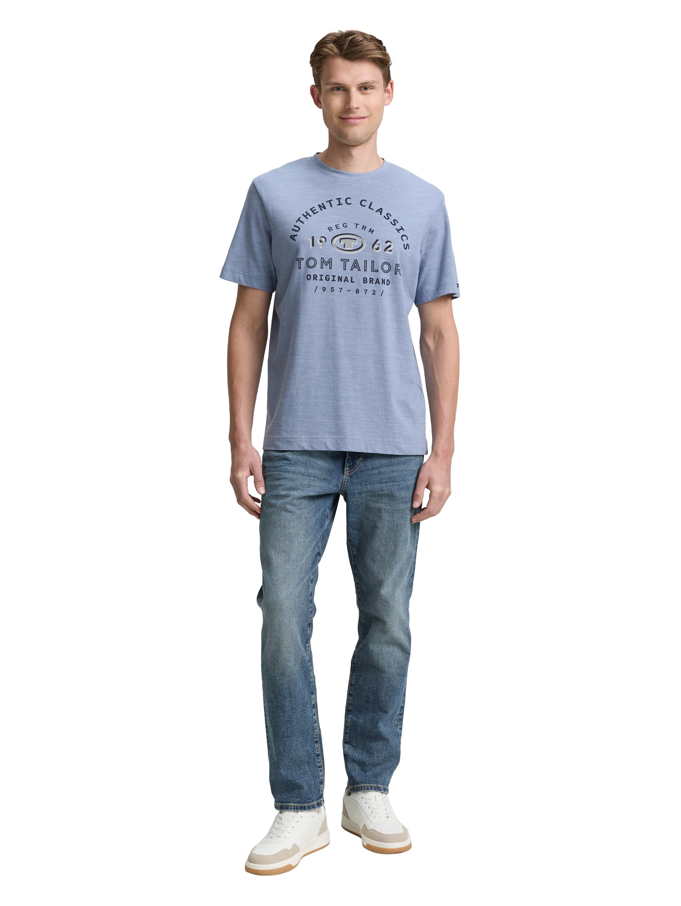 TOM TAILOR T-Shirt mit Logo Print