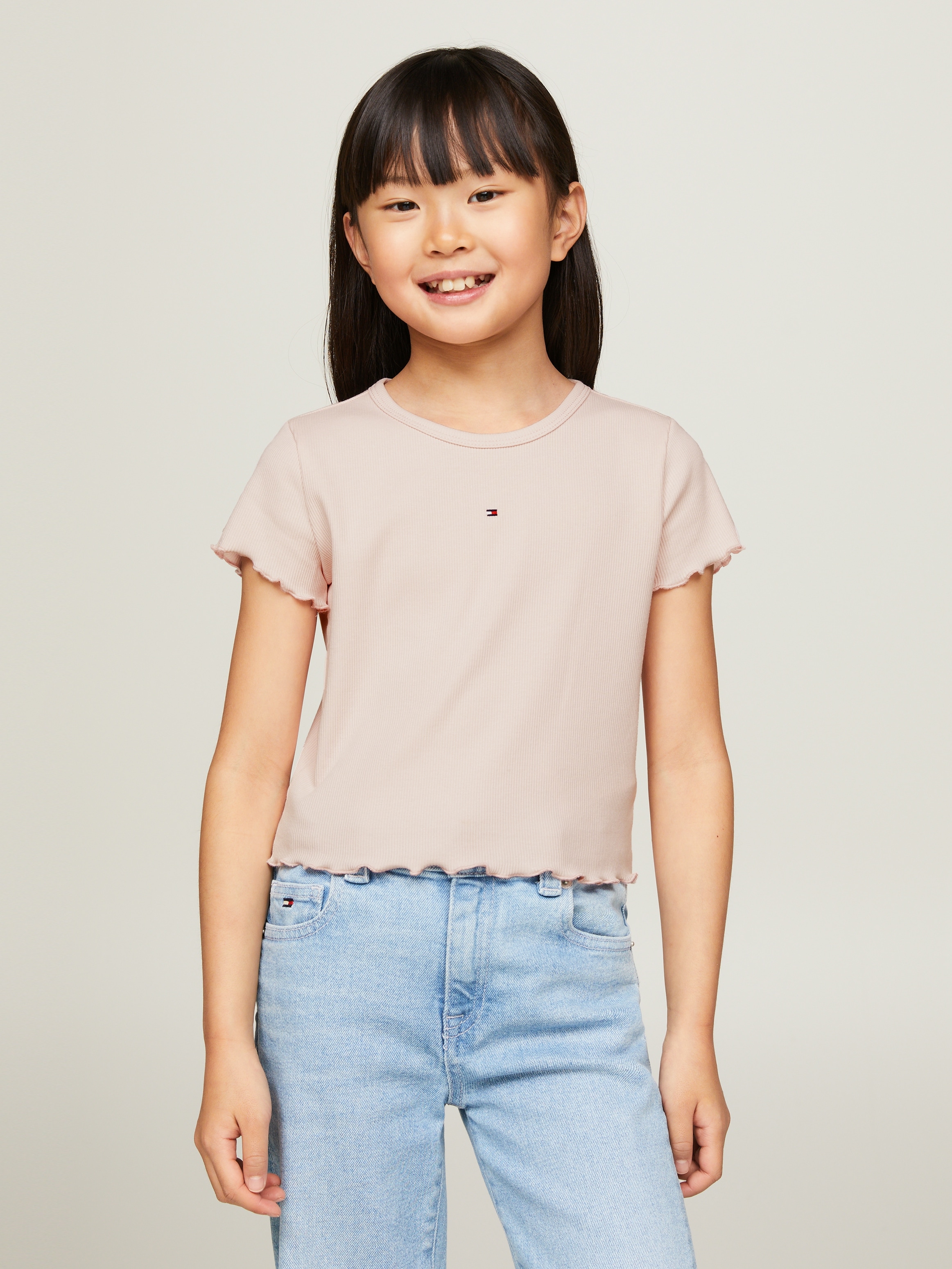 T-Shirt »ESSENTIAL RIB TOP S/S«, Kinder bis 16 Jahre