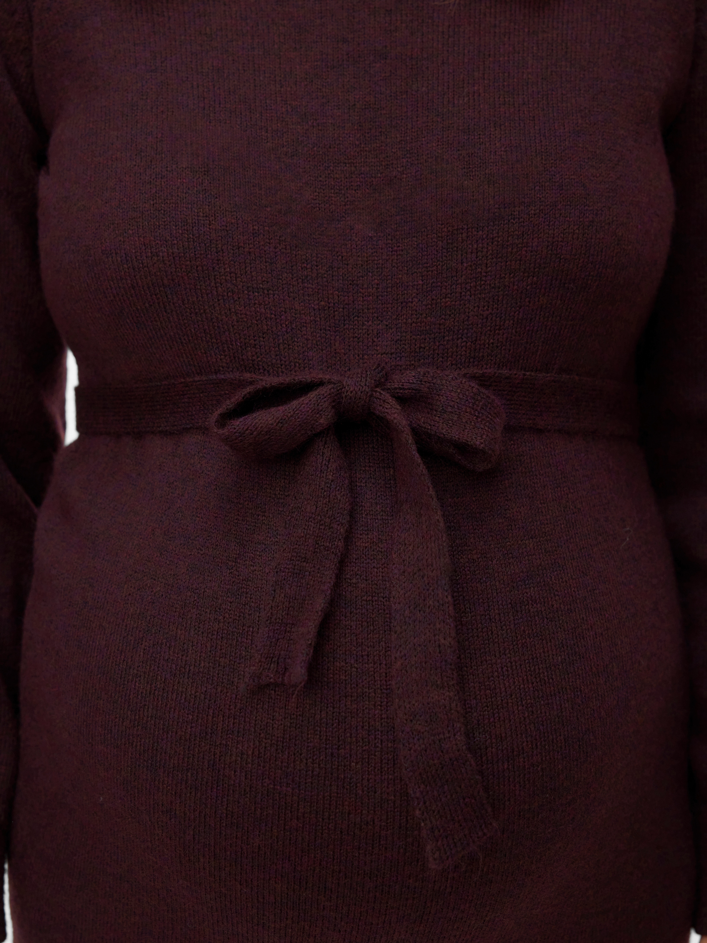 Mamalicious Umstandskleid »MLNEWANNE L/S ABK KNIT DRESS A. NOOS« Regular Fit, mit Rundhalsausschnitt, kurz, Langarm
