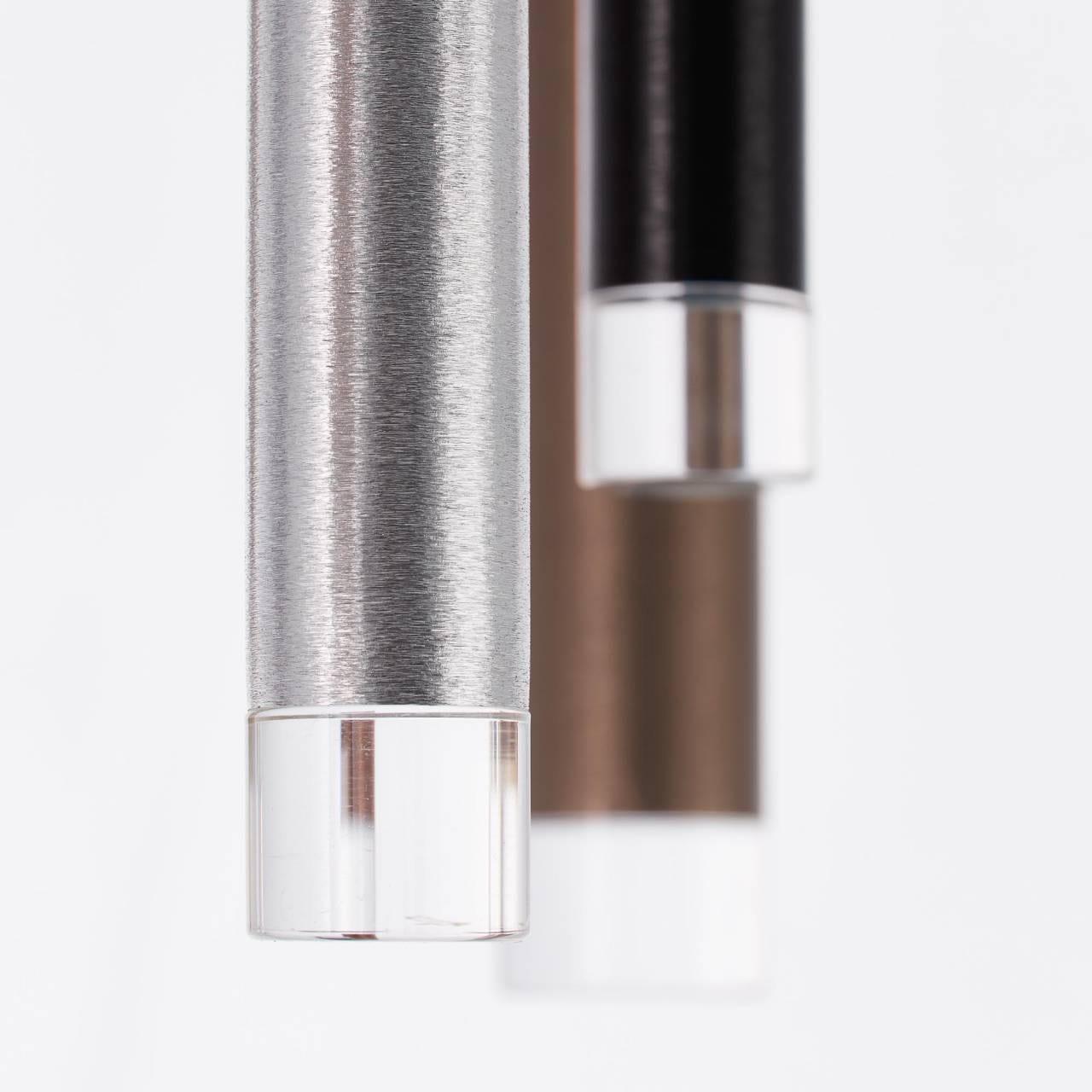 Brilliant Deckenleuchte »Cembalo« LED-Modul 1 Stk. Warmweiß LED Deckenlampe 9flg alu/schwarz/braun