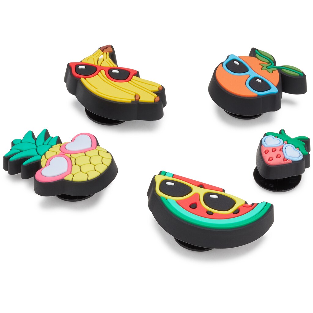Crocs Schuhanstecker »Jibbitz™ Cute Fruit with Sunnies«, (Set, 5 tlg., Kein Spielzeug. Nicht für Kinder unter 3 Jahren geeignet)