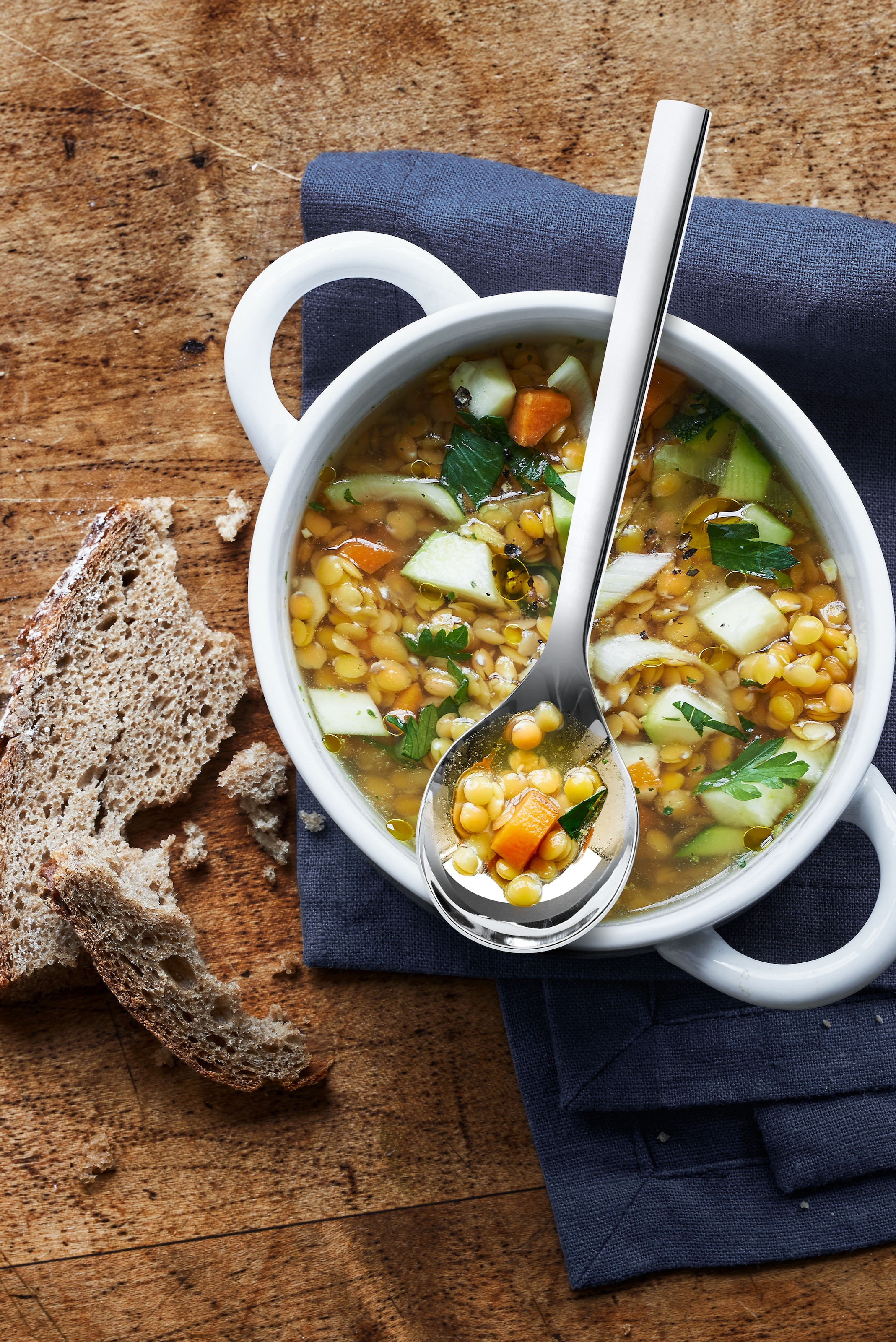 WMF Suppenlöffel »Nuova« 6-tlg., 17 cm, Cromargan Edelstahl rostfrei 18/10, Geschenkverpackung