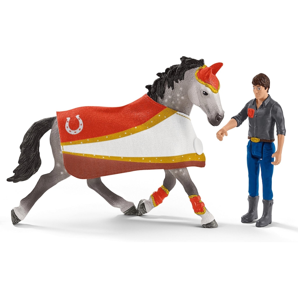 Schleich® Spielfigur »HORSE CLUB, Mias Voltigier-Reitset (42443)«, (Set)