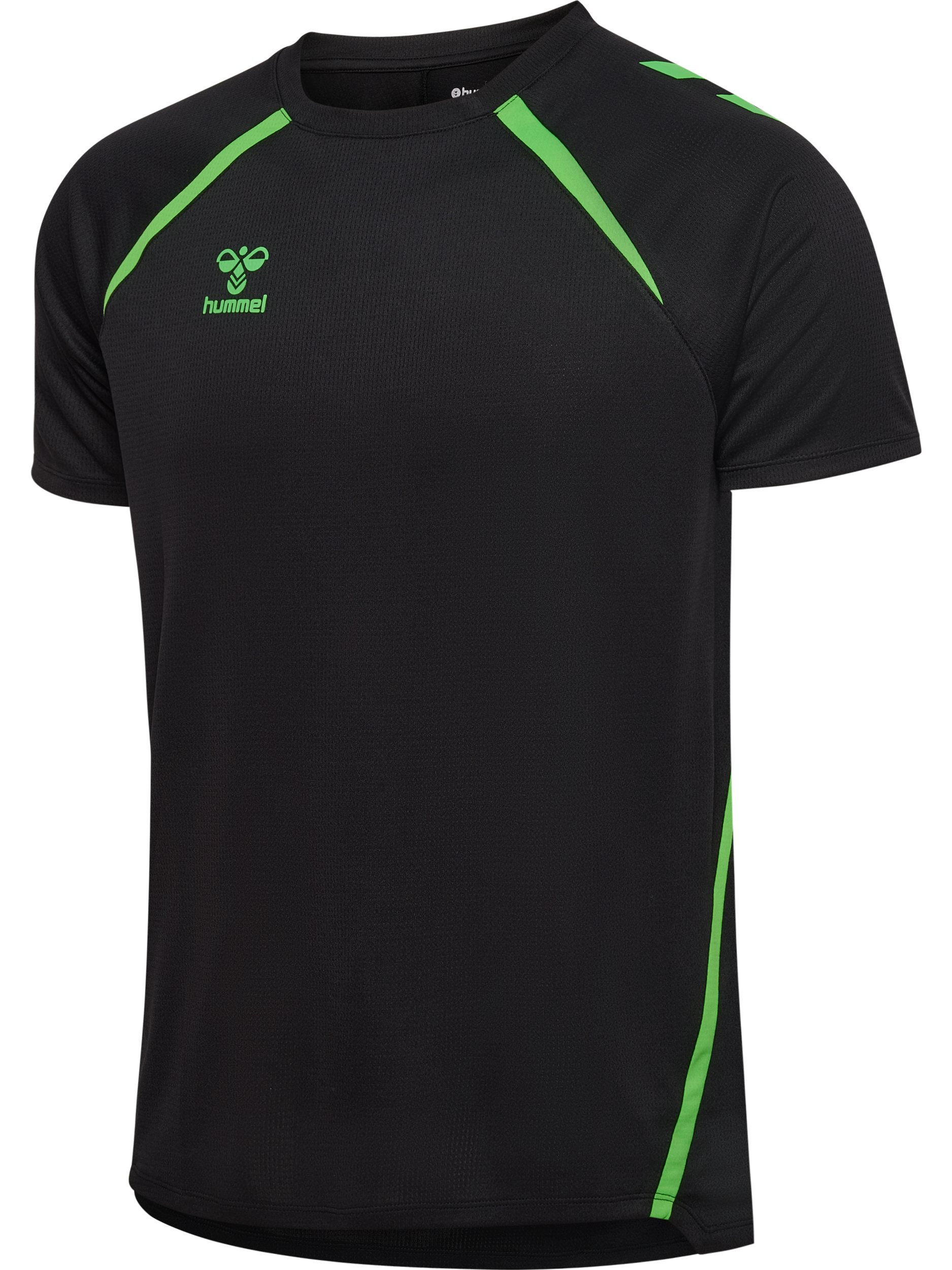 hummel Trainingsshirt »HMLLEAD 2.0 JERSEY S/S« mit Chevrons auf den Schultern, atmungsaktiv, schnelltrocknend