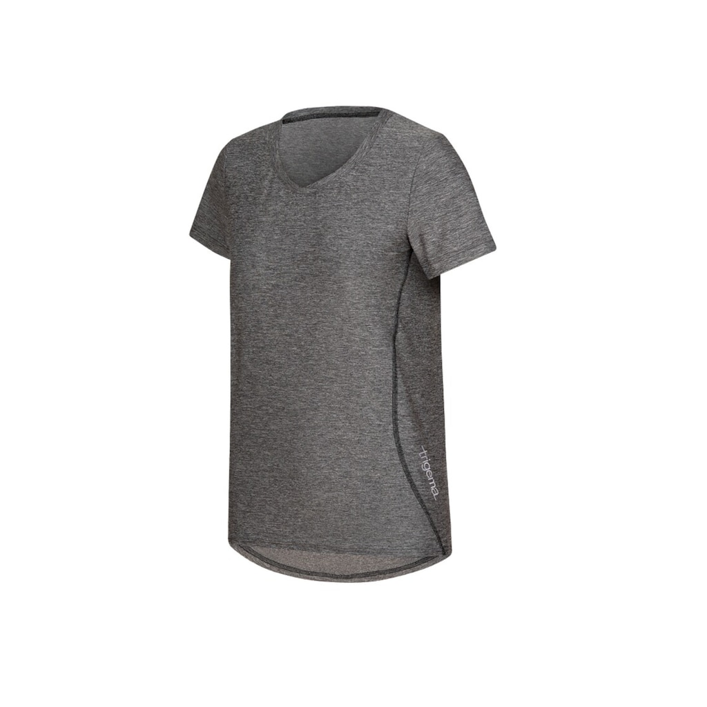 Trigema T-Shirt »TRIGEMA Sportshirt in Melange-Optik«, (1 tlg.)