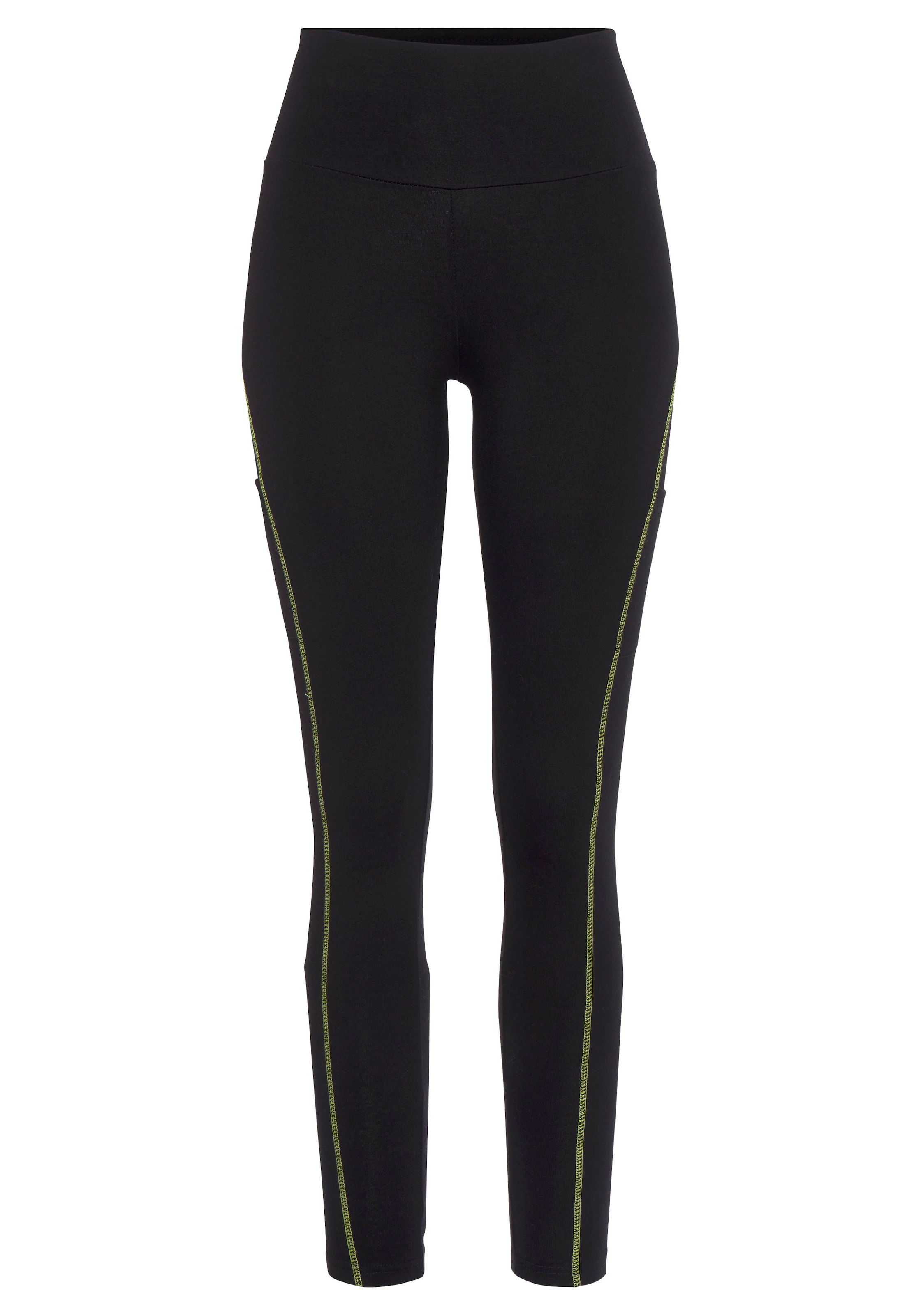 LASCANA ACTIVE Leggings, mit Kontrastnähten und breitem Bund