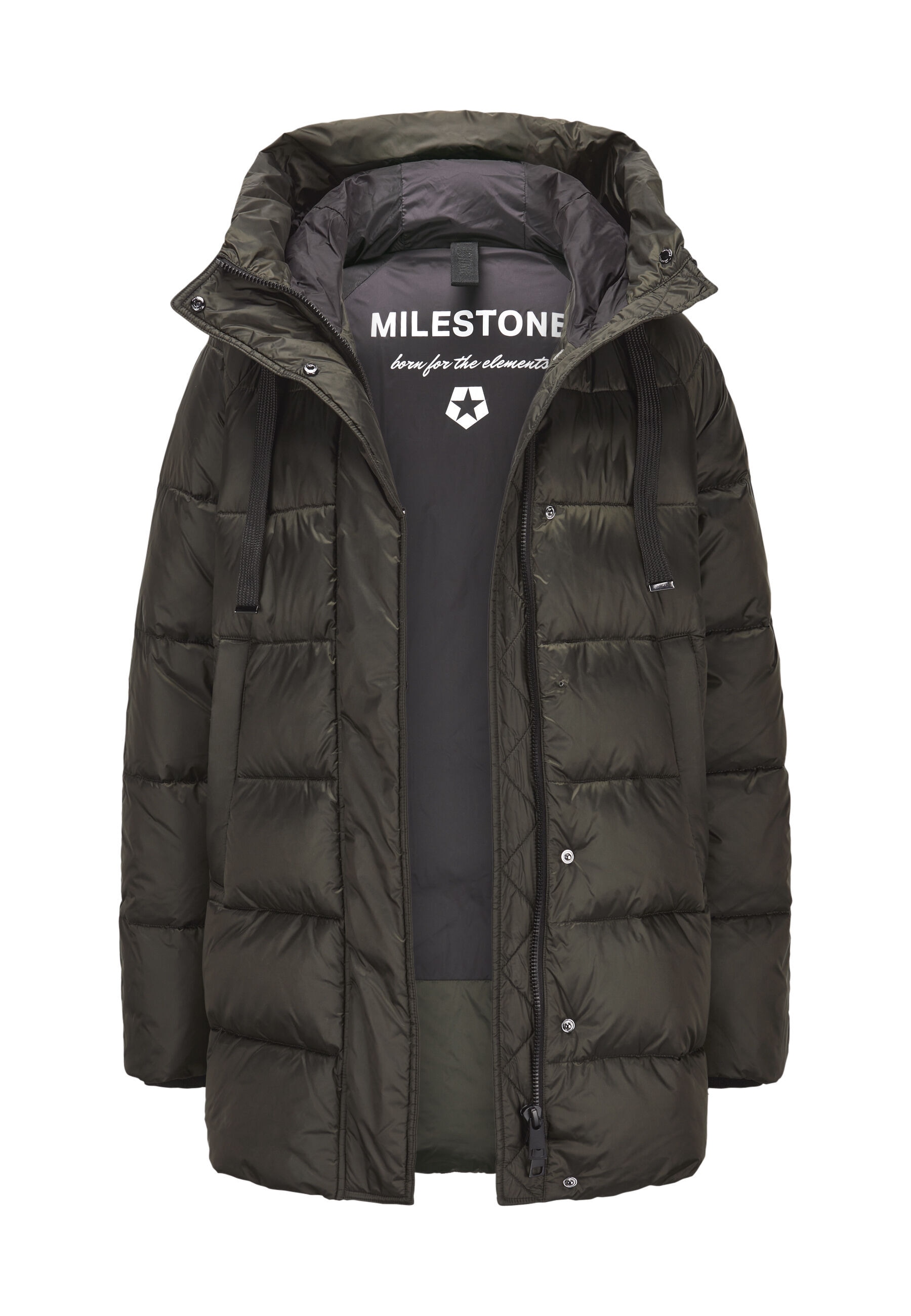 Milestone Steppjacke »Milestone Steppjacke MSUmeko« mit Kapuze sportive Steppjacke in A-Linie