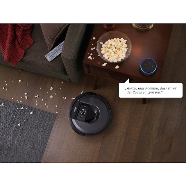 iRobot Saugroboter »Roomba i7+ (i7558+)«, App-/Sprachsteuerung,  Einzelraumkaritierung, Autom. Absaugstation mit 3 Jahren XXL Garantie