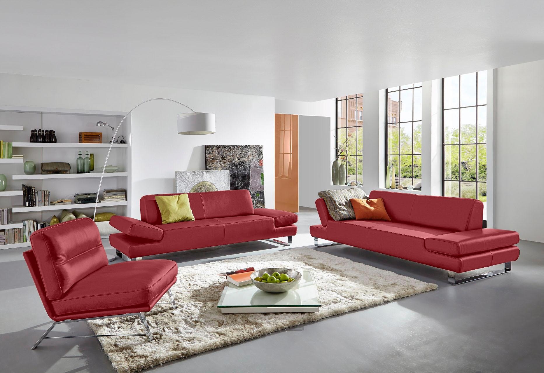 W.SCHILLIG 3-Sitzer »taboo Designsofa mit hohem Sitzkomfort«, mit Übertiefe, inklusive Armlehnenverstellung