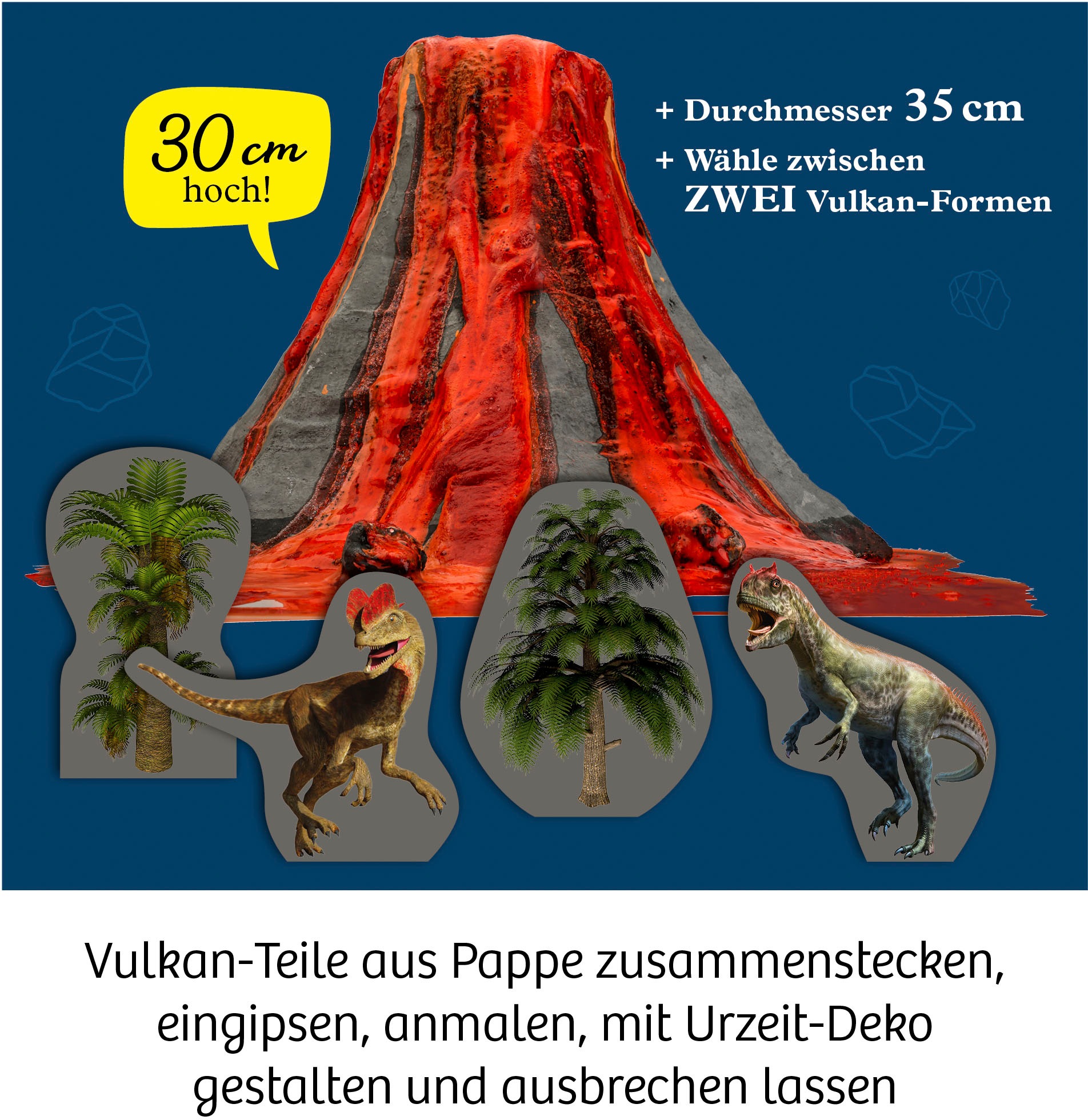 Kosmos Experimentierkasten »Urzeit-Vulkan«, Made in Germany